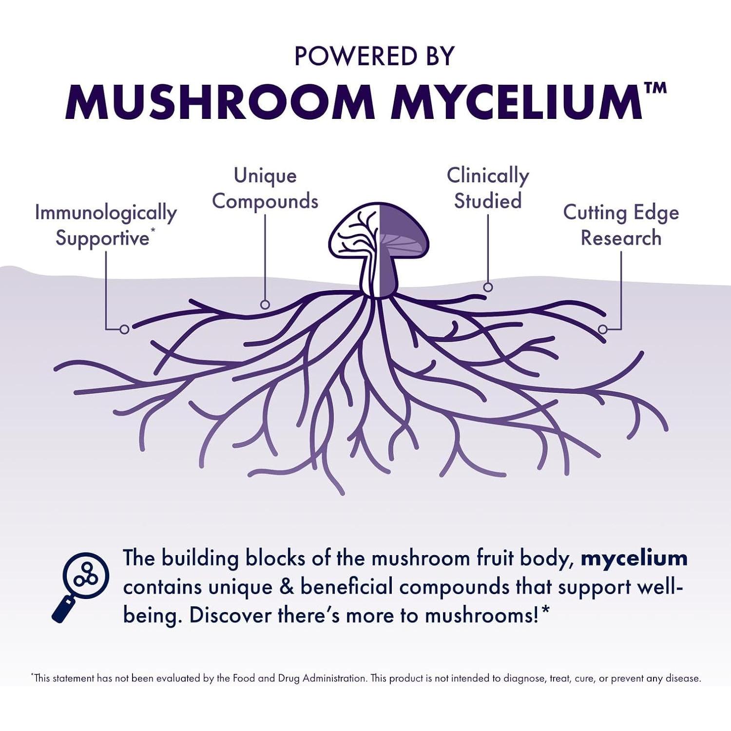 Suplemento de Hongos Melena de León Defensa de Anfitrión 30 Cápsulas