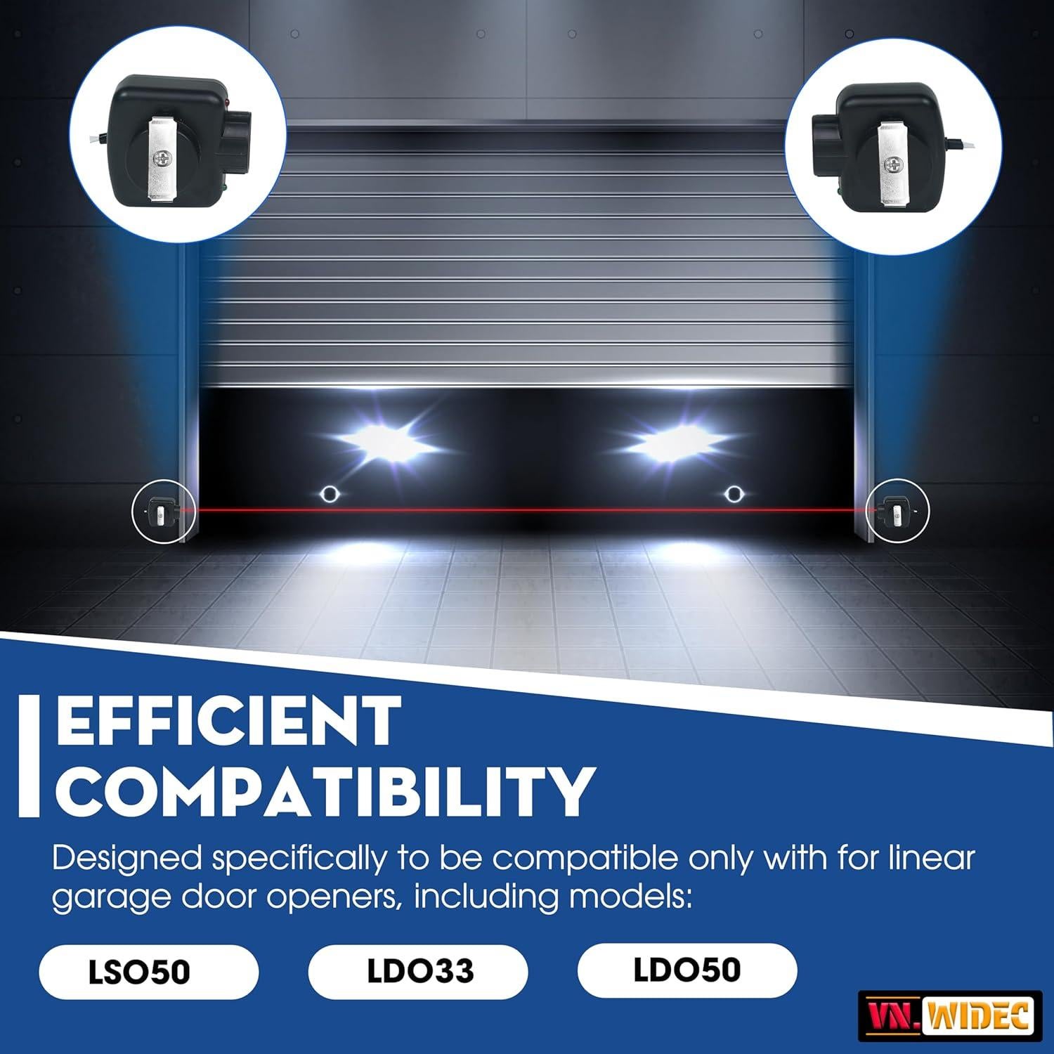 Kit de Sensores de Puerta de Garaje VNWIDEC HAE00002 Compatible