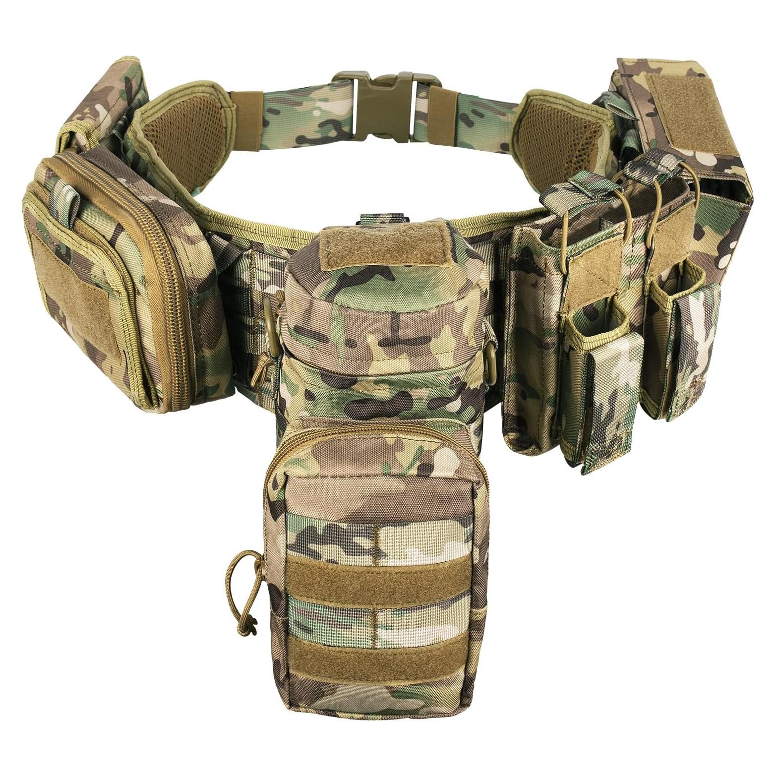 Cinturón Táctico BOMTURN 7 en 1 Militar Molle 90-125 cm