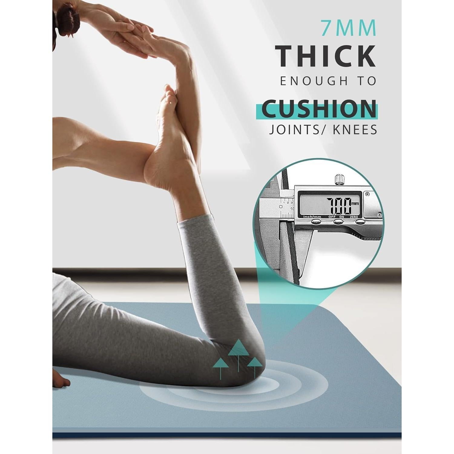 Esterilla de Yoga Antideslizante MRZZATA 182.88x81.28cm 7mm