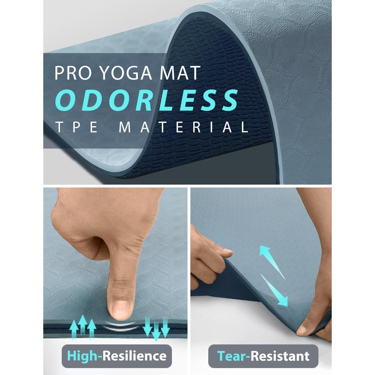 Esterilla de Yoga Antideslizante MRZZATA 182.88x81.28cm 7mm