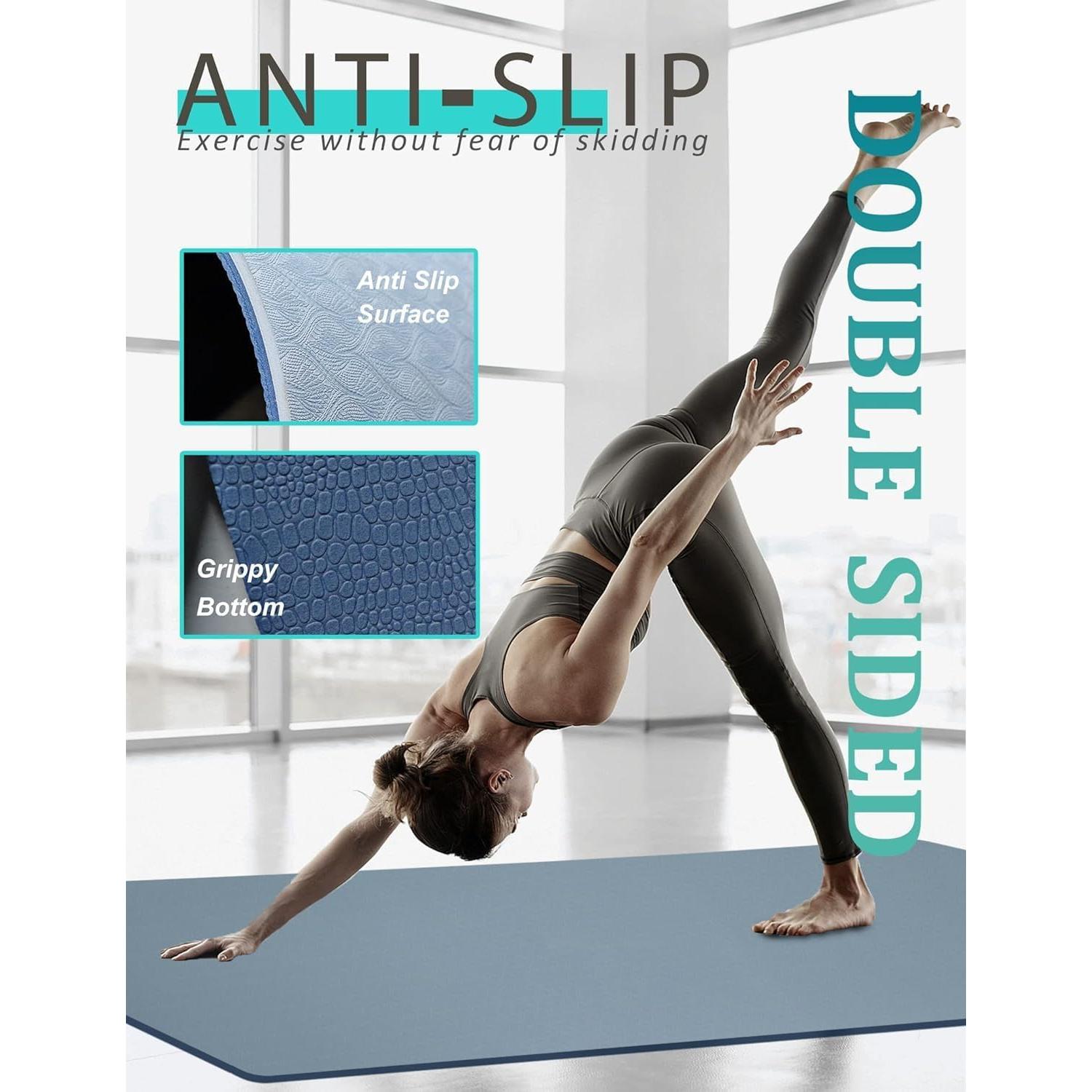 Esterilla de Yoga Antideslizante MRZZATA 182.88x81.28cm 7mm