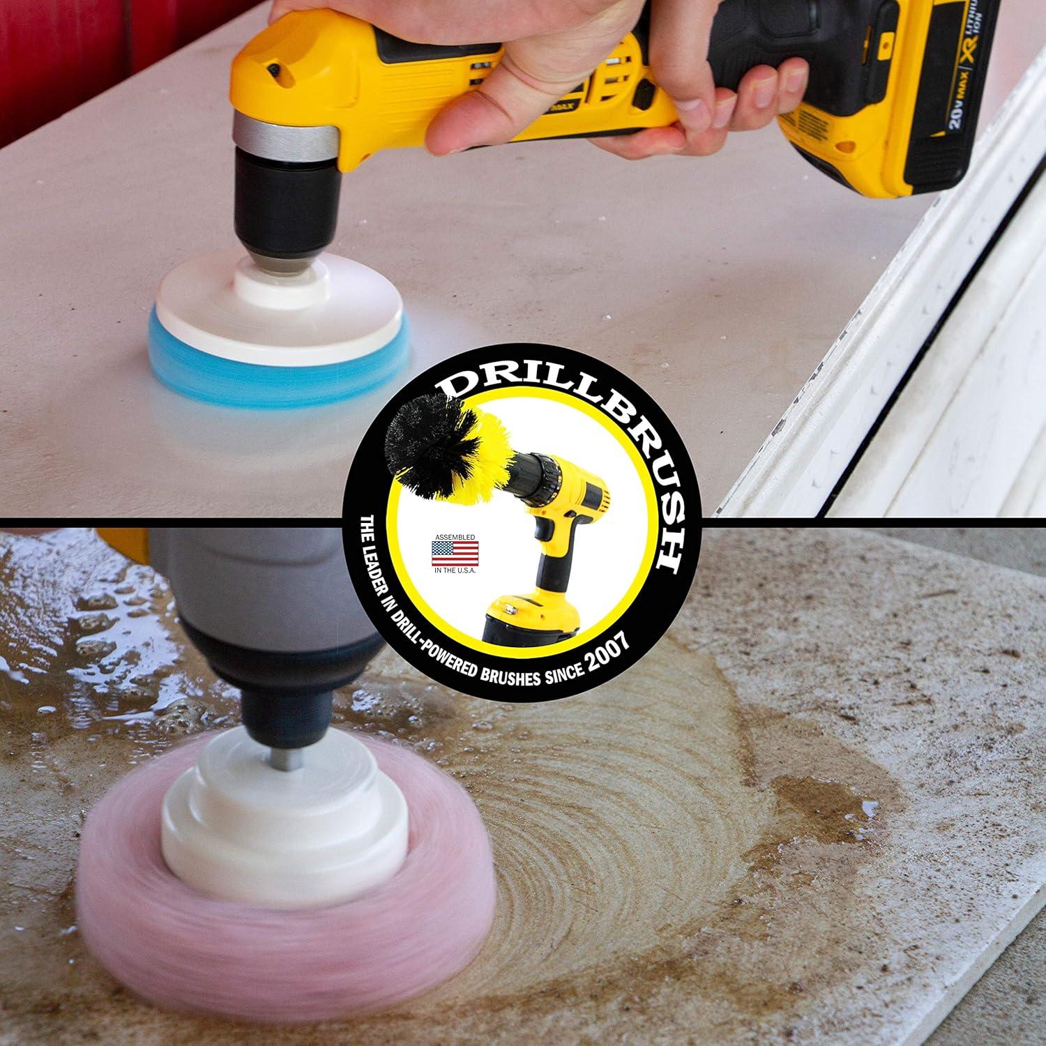 Cepillo de Taladro Drillbrush con 6 Almohadillas de Limpieza