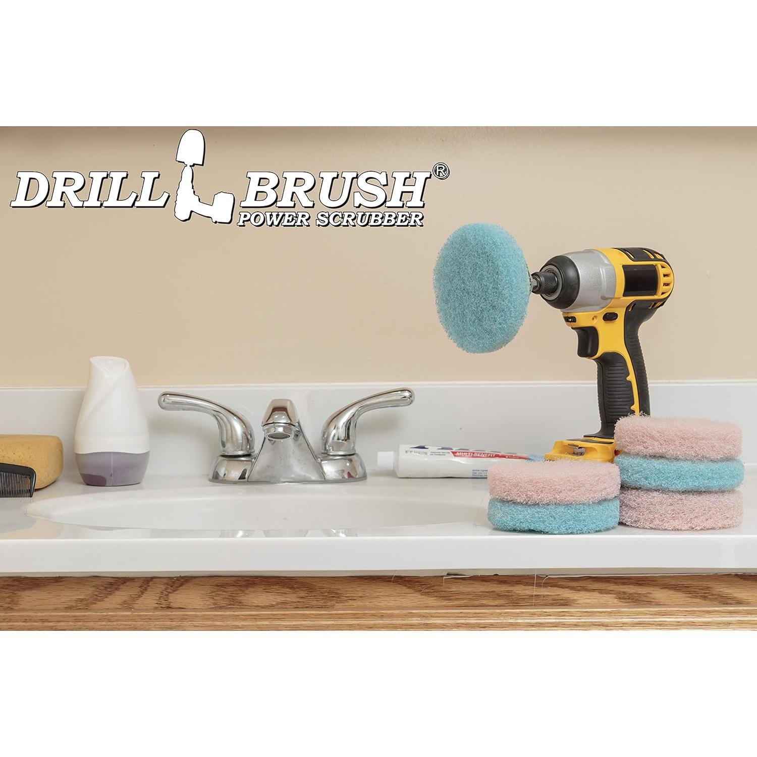 Cepillo de Taladro Drillbrush con 6 Almohadillas de Limpieza
