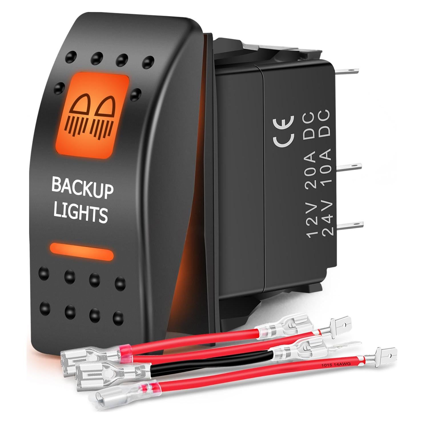 Interruptor Rocker 5 Pines Nilight para Luces de Respaldo 12V 24V