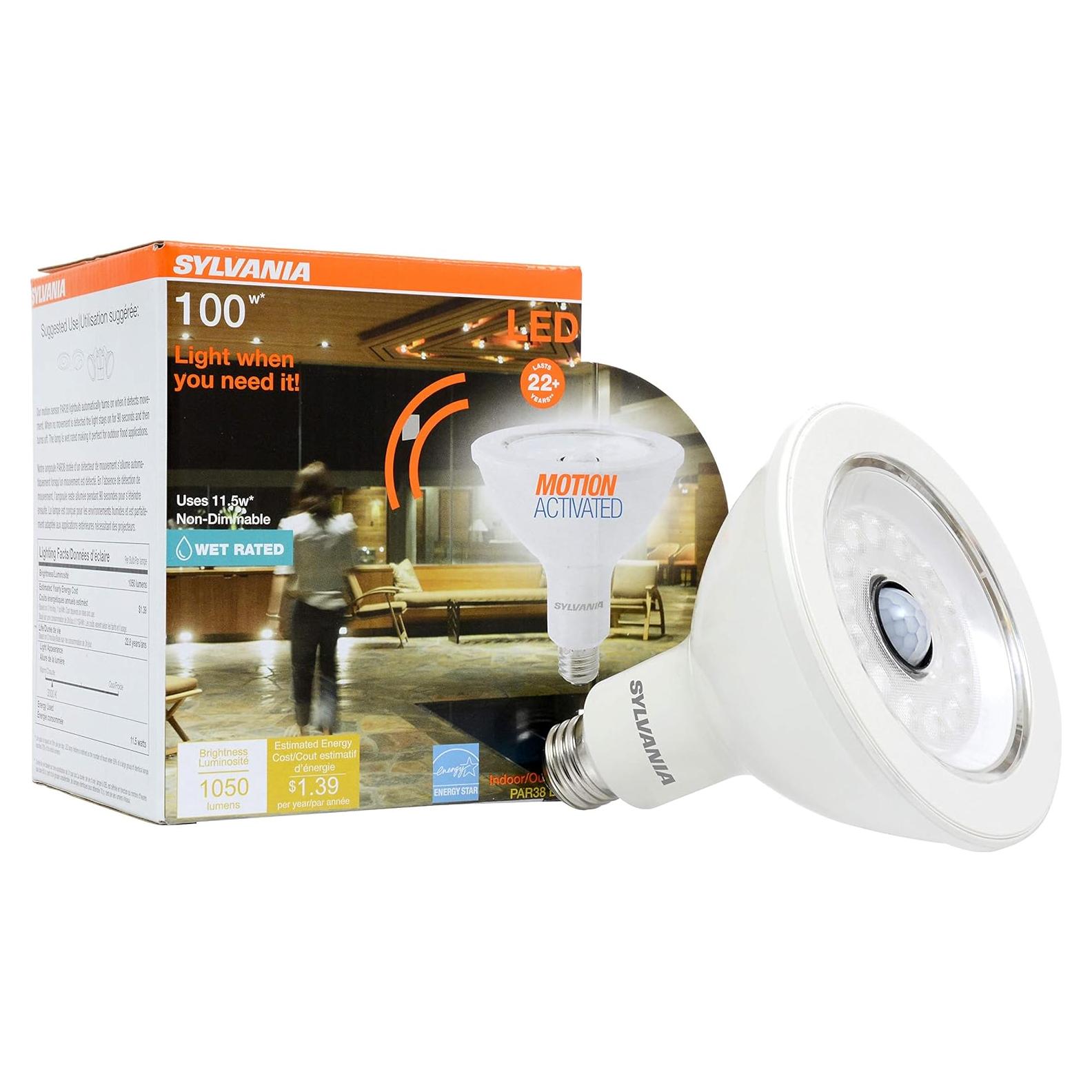 Bombilla LED Sylvania PAR38 con Sensor de Movimiento 11.5W