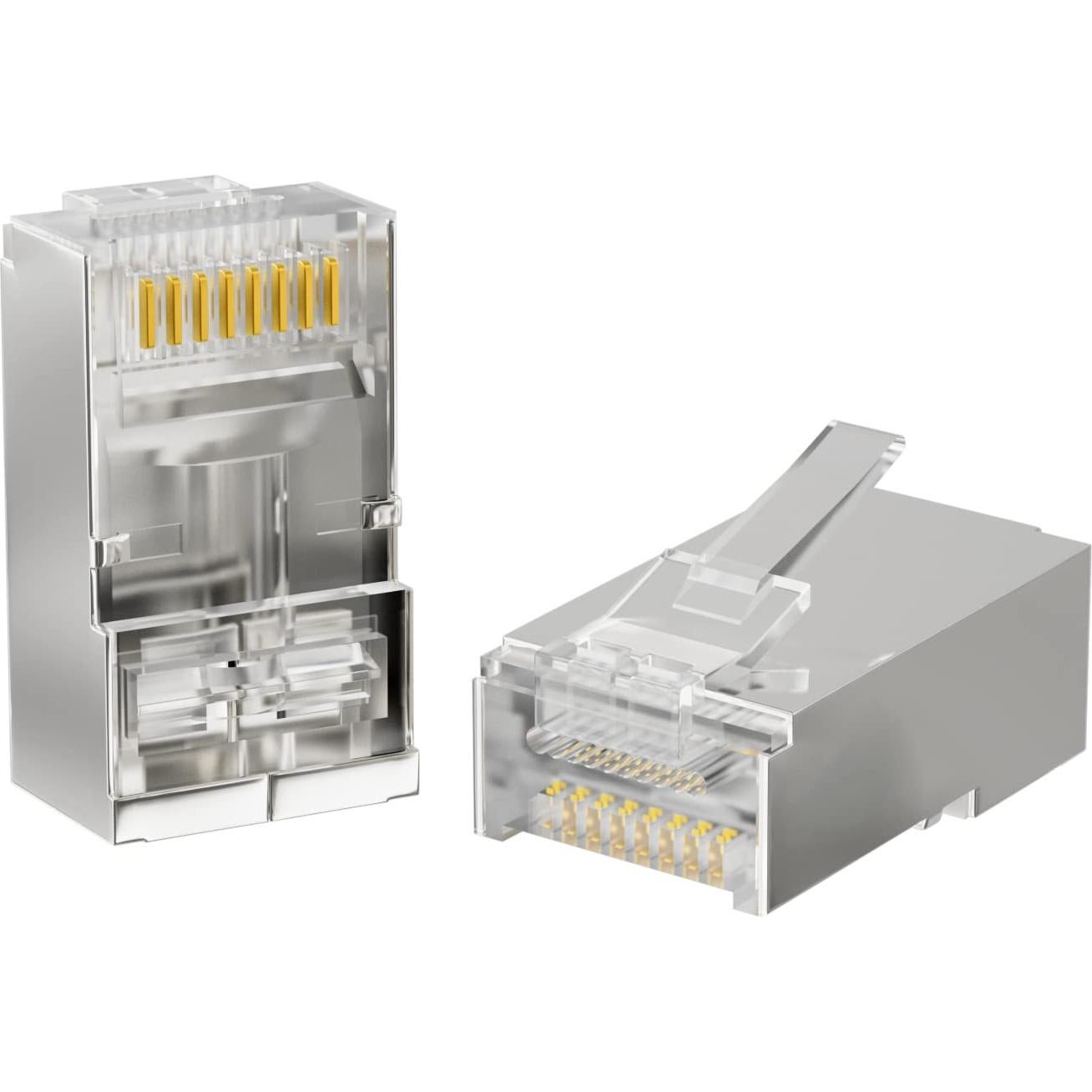 Conectores RJ45 Cat6 Pasantes Blindados Iwillink 50U