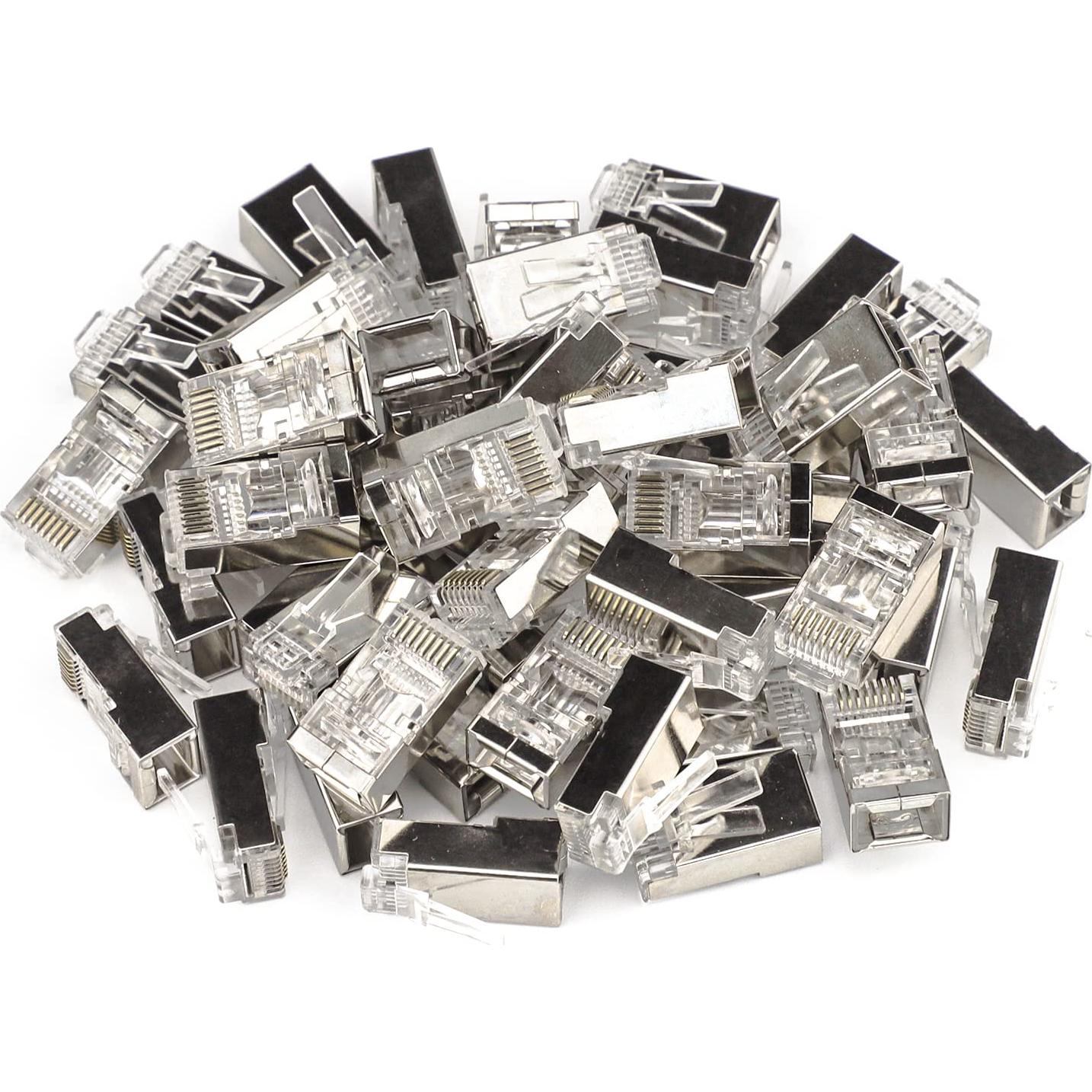 Conectores RJ45 Cat6 Pasantes Blindados Iwillink 50U
