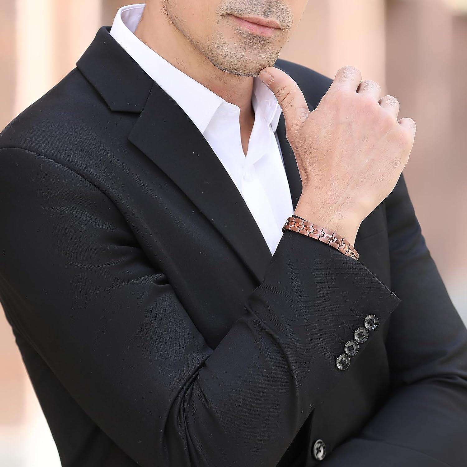 Pulsera Magnética Emmori Ajustable para Hombres y Mujeres