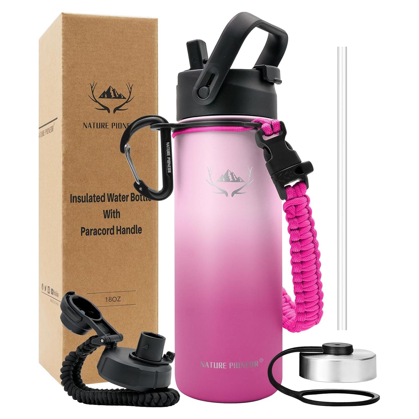 Botella de Agua Aislada NATURE PIONEOR 532 ml Rosa Barbie