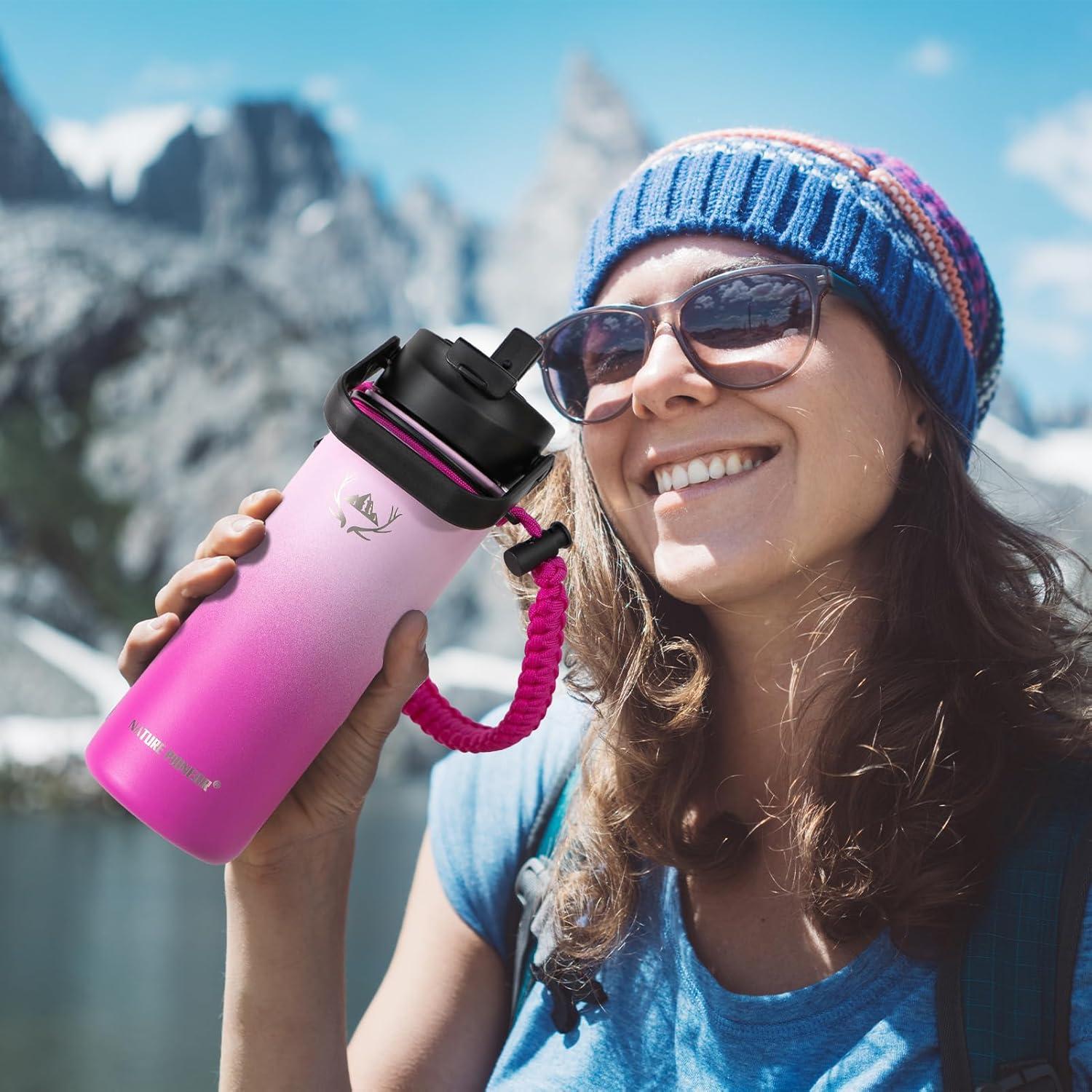 Botella de Agua Aislada NATURE PIONEOR 532 ml Rosa Barbie