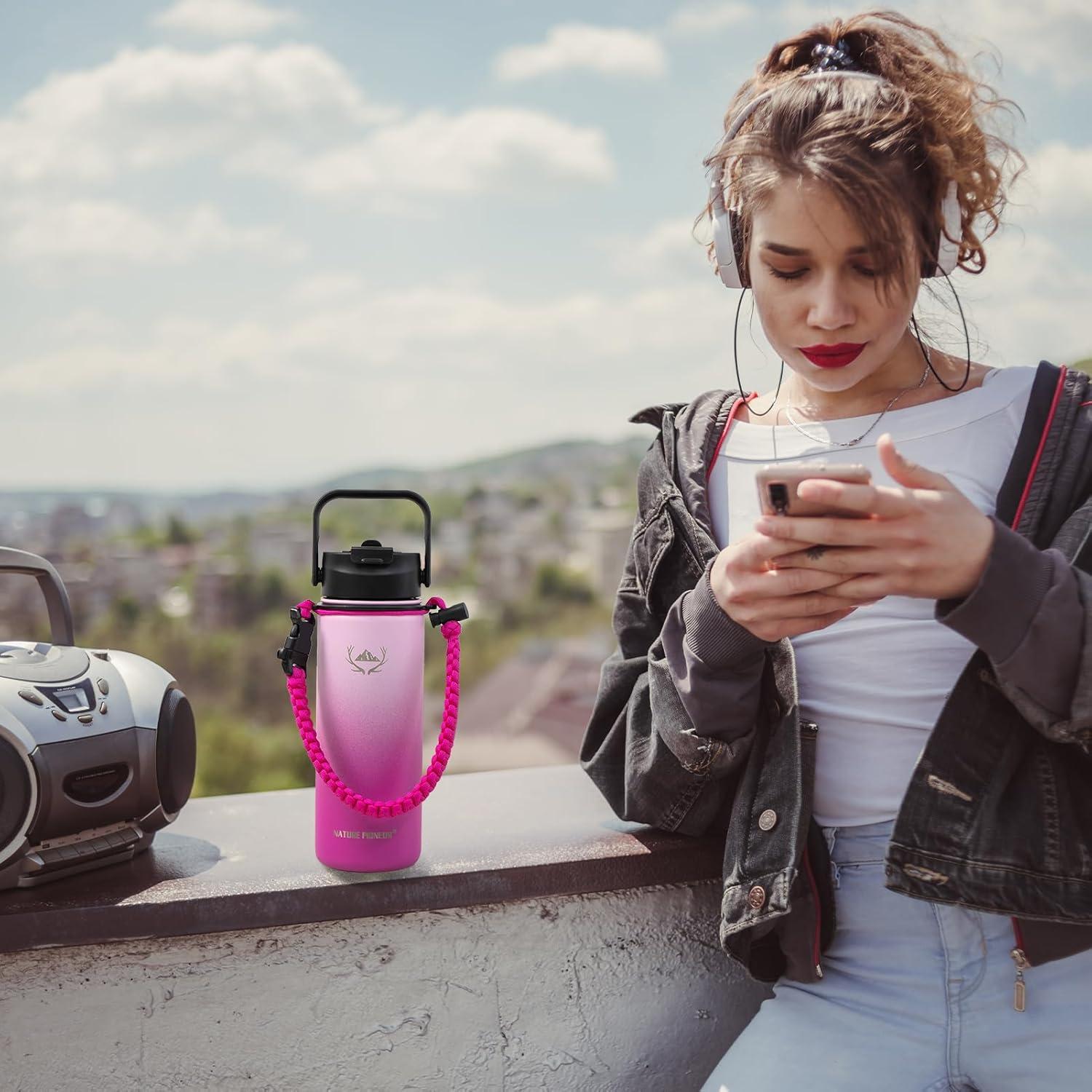 Botella de Agua Aislada NATURE PIONEOR 532 ml Rosa Barbie