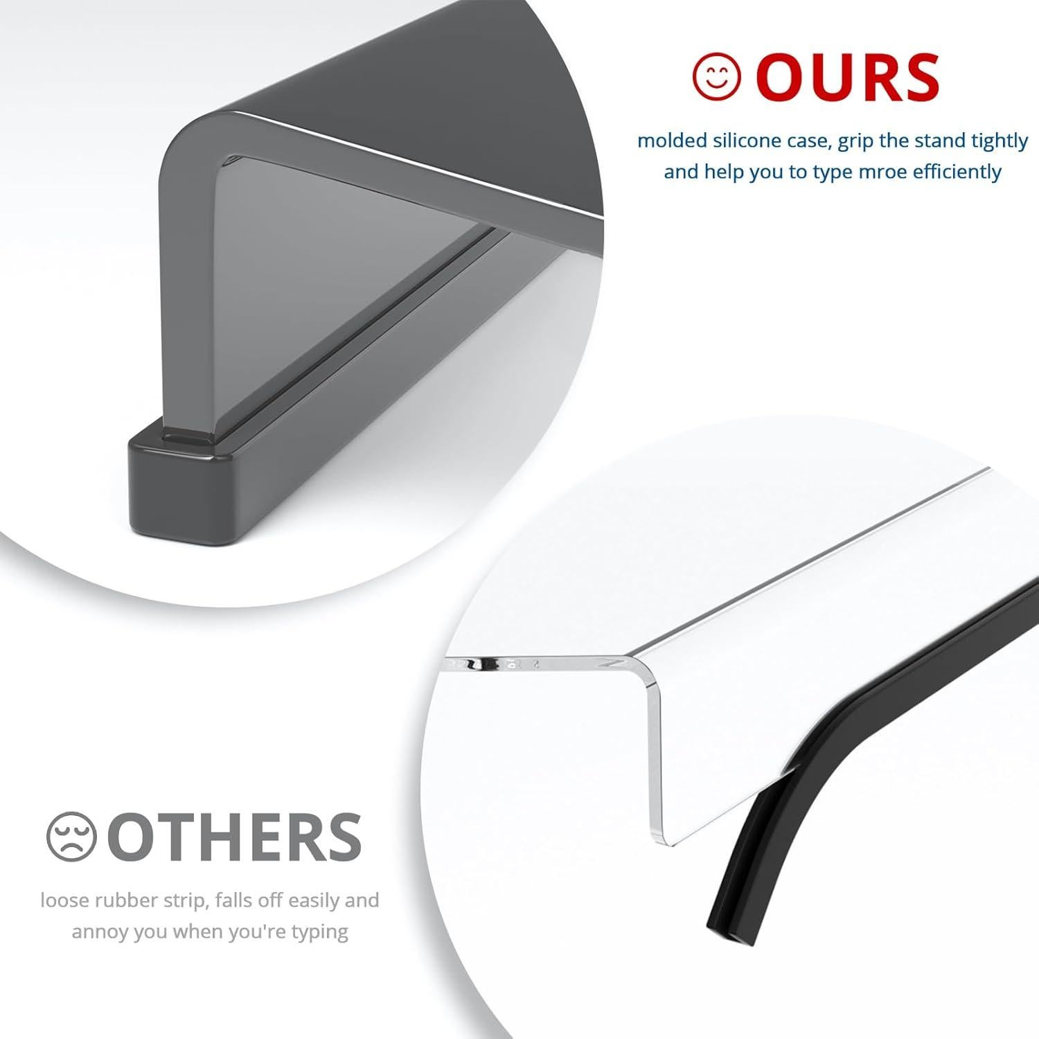 Soporte de Teclado Ergonómico KOTEMON 43.2 cm Acrílico Negro