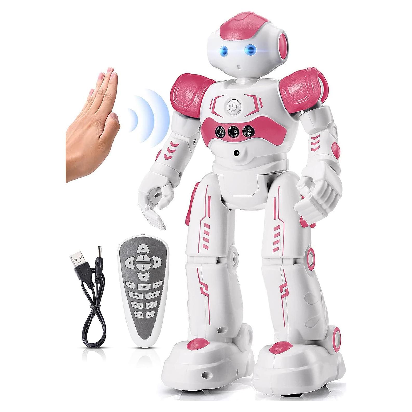 Robot Control Remoto KingsDragon Rosa 3-8 Años Programable