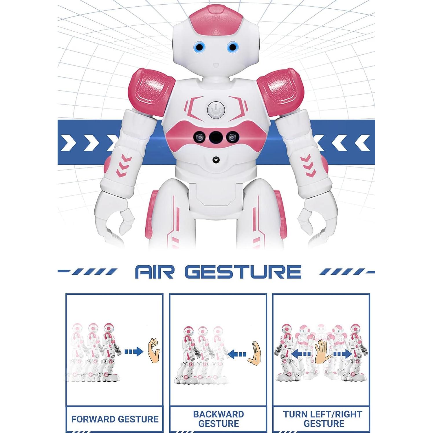 Robot Control Remoto KingsDragon Rosa 3-8 Años Programable