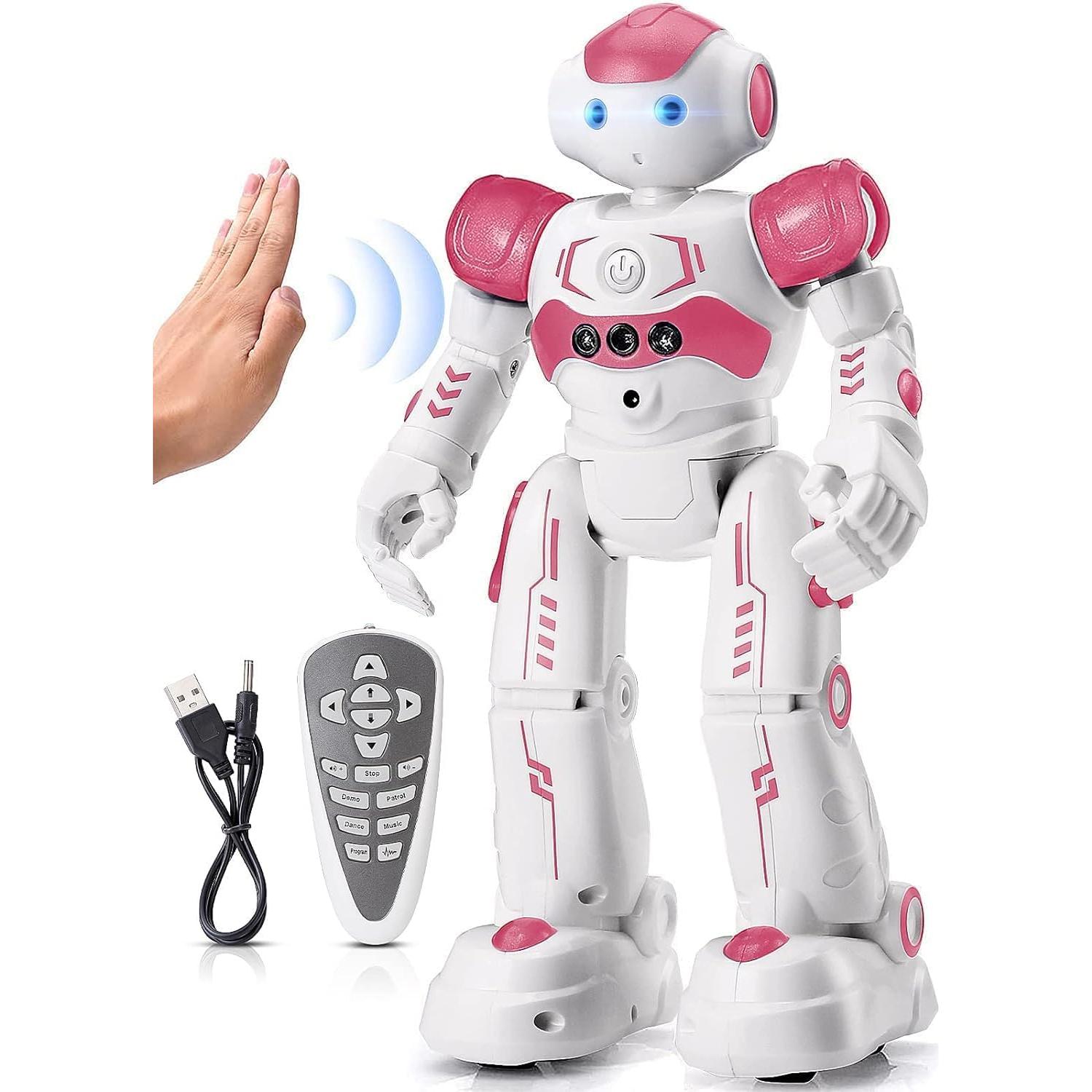 Robot Control Remoto KingsDragon Rosa 3-8 Años Programable