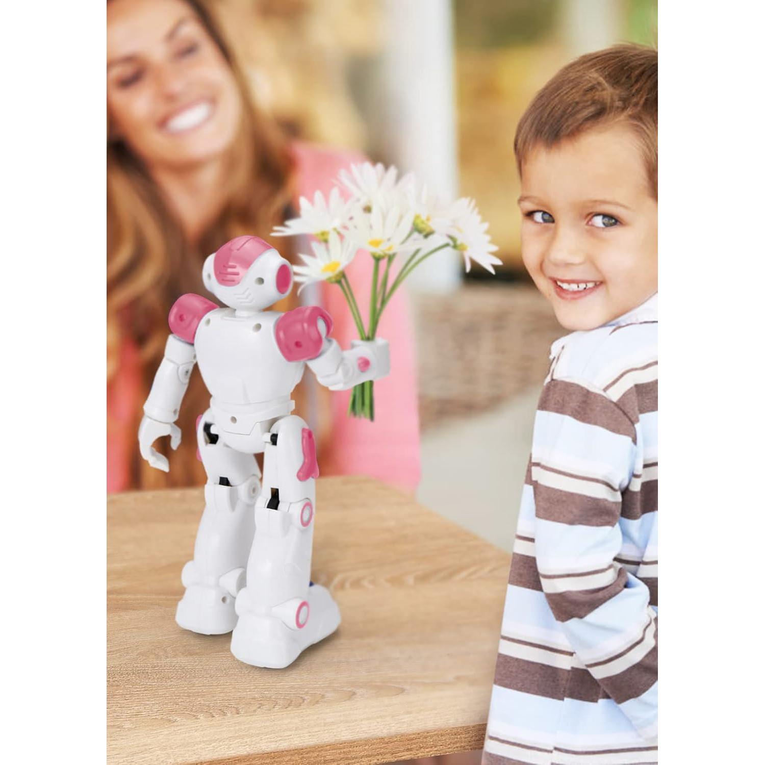 Robot Control Remoto KingsDragon Rosa 3-8 Años Programable