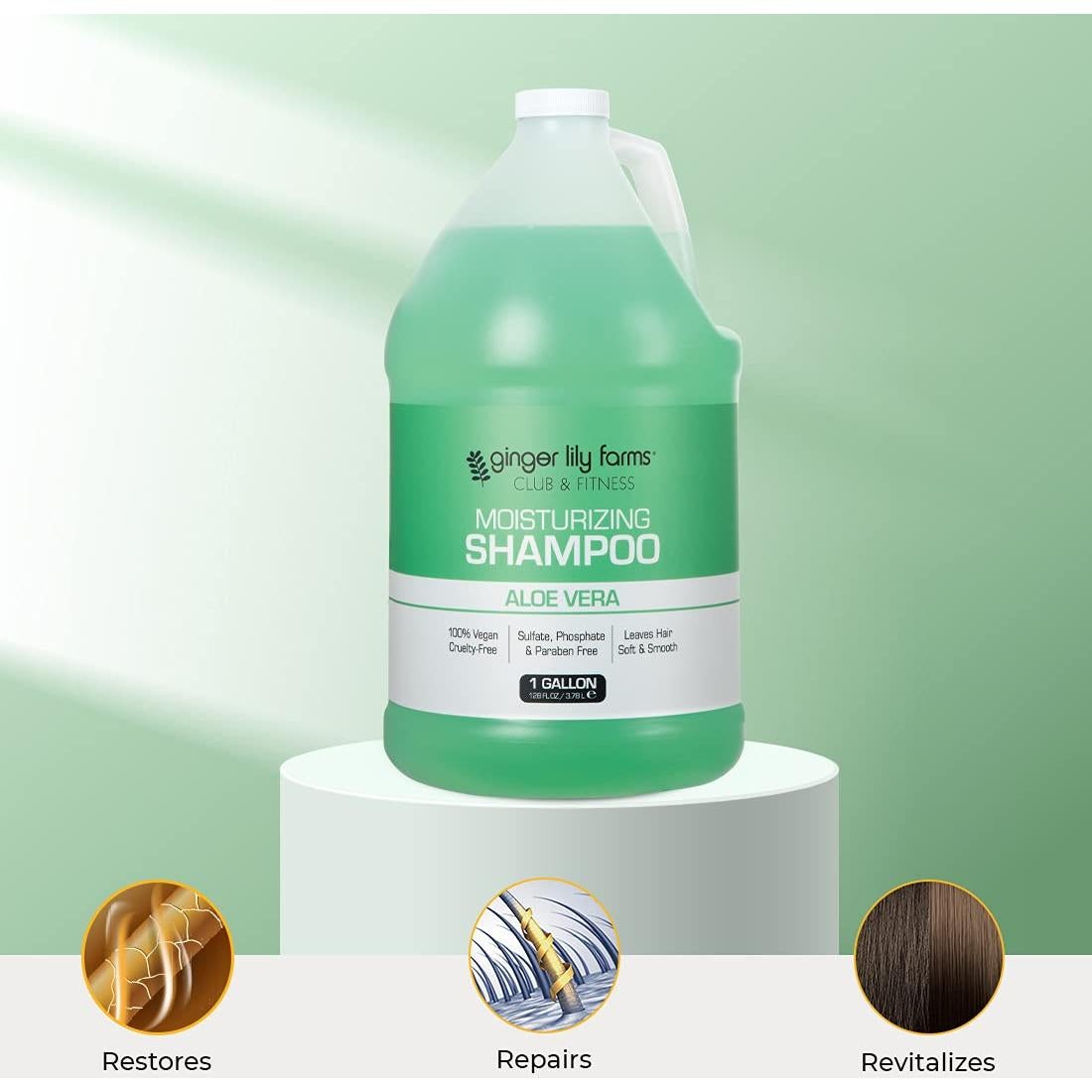 Champú Hidratante Ginger Lily Farms 3.785 L Aloe Vera Vegano