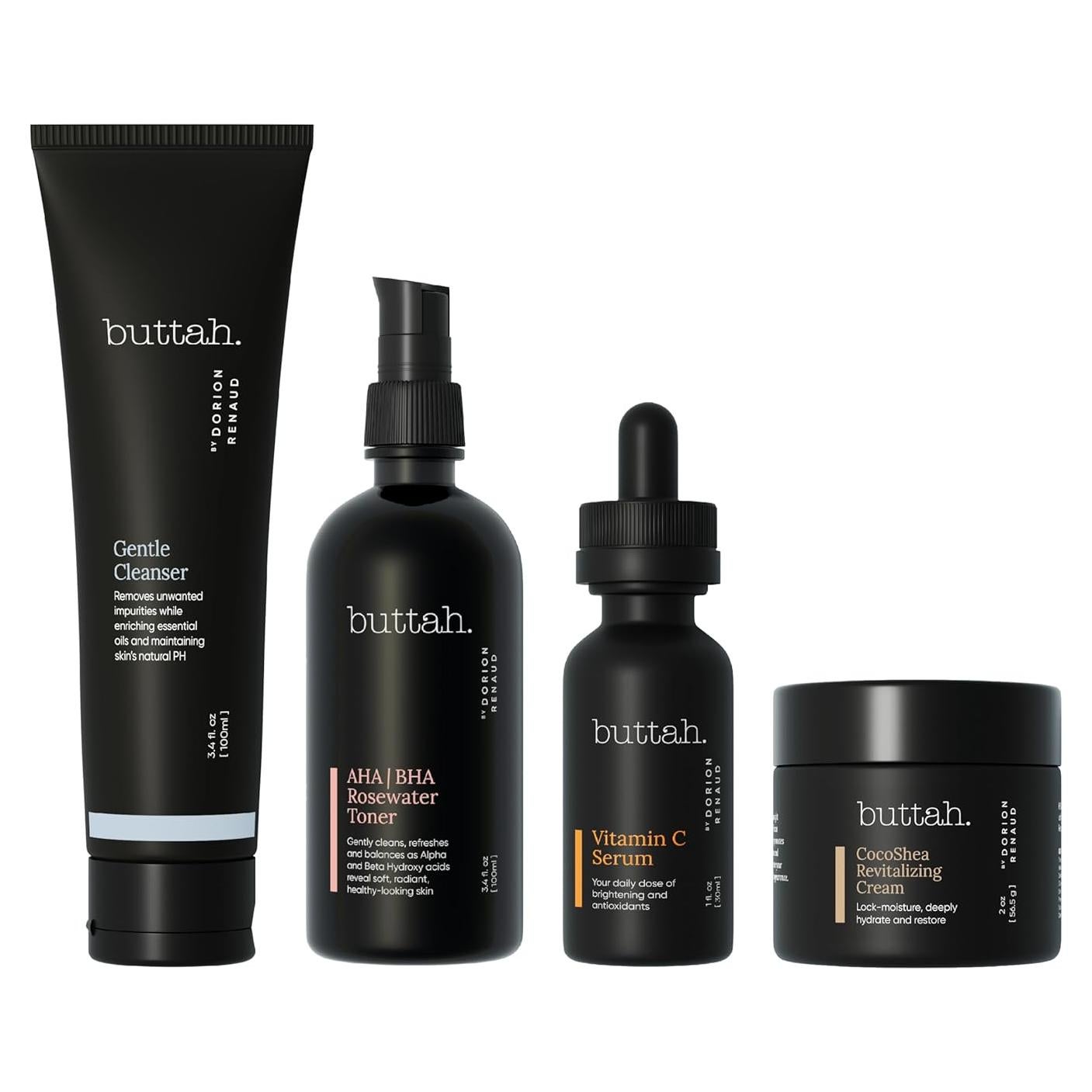 Kit de Cuidado de la Piel Buttah Skin - 5 Productos para Piel Melanina
