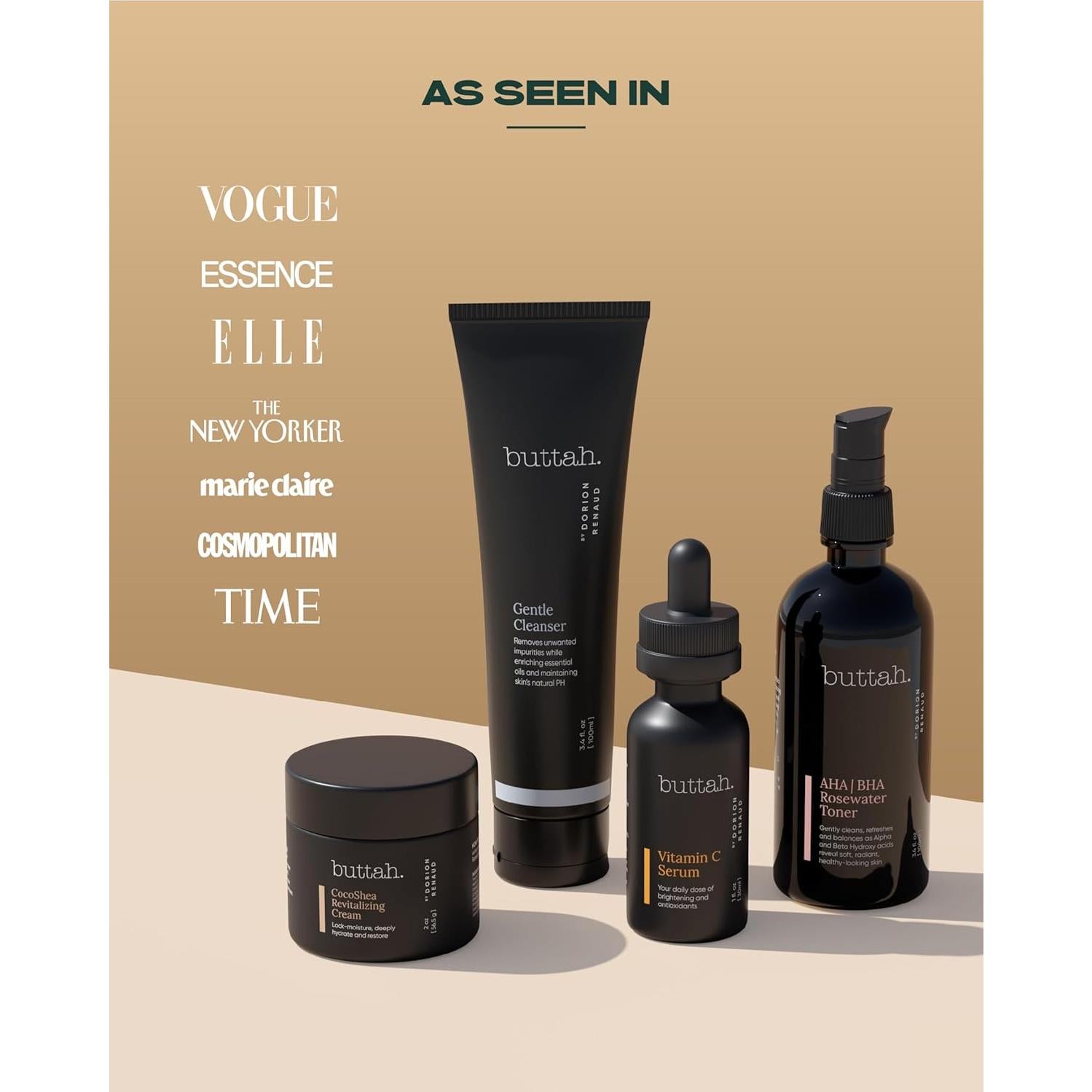 Kit de Cuidado de la Piel Buttah Skin - 5 Productos para Piel Melanina