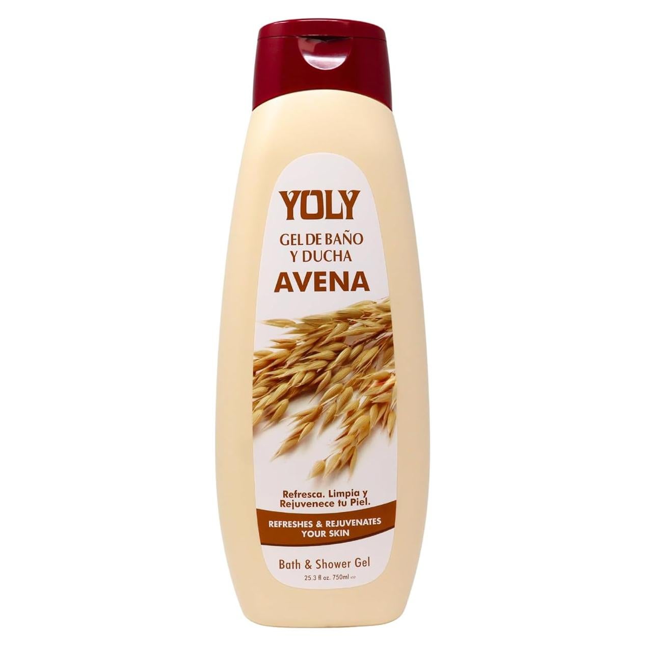 Gel de Baño de Avena YOLY - Hidratante 748 ml para Piel Sensible