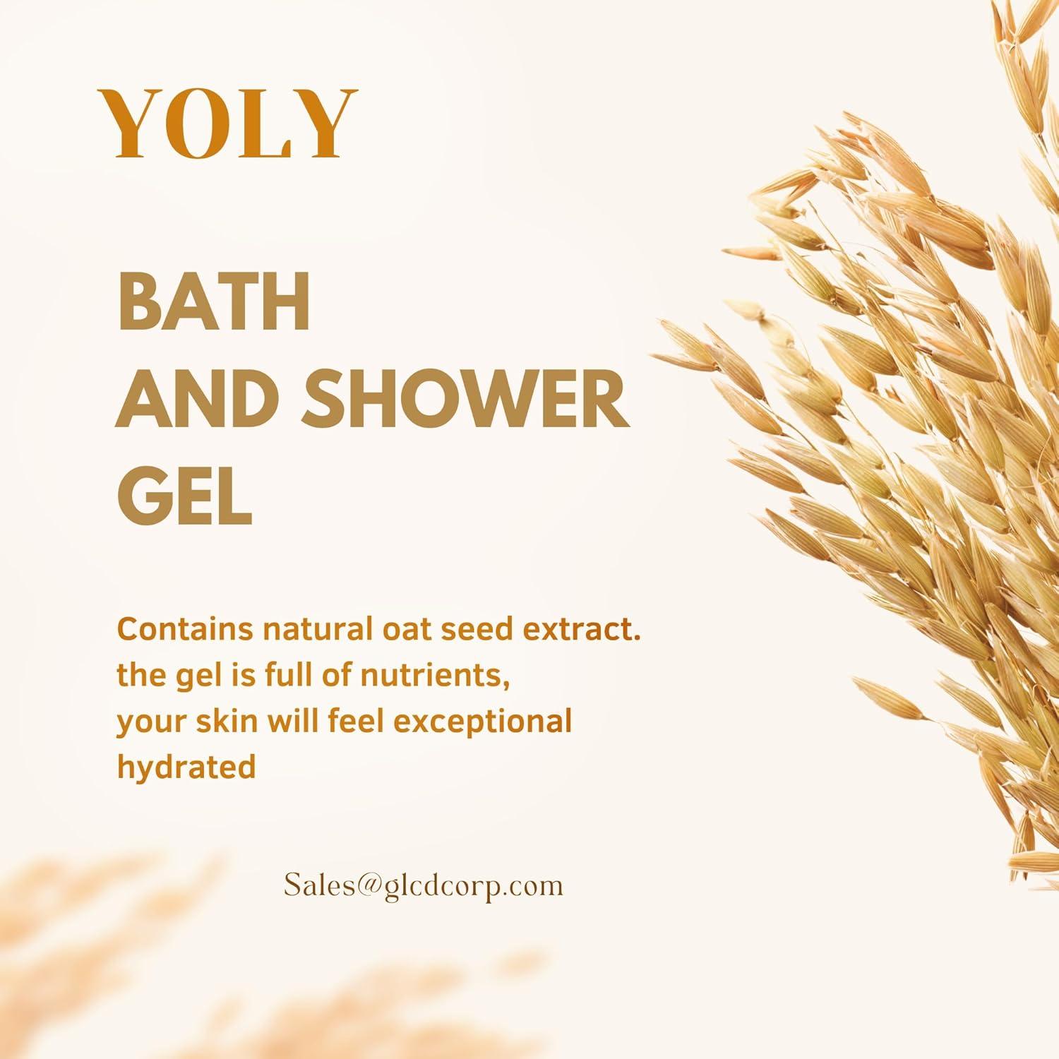 Gel de Baño de Avena YOLY - Hidratante 748 ml para Piel Sensible