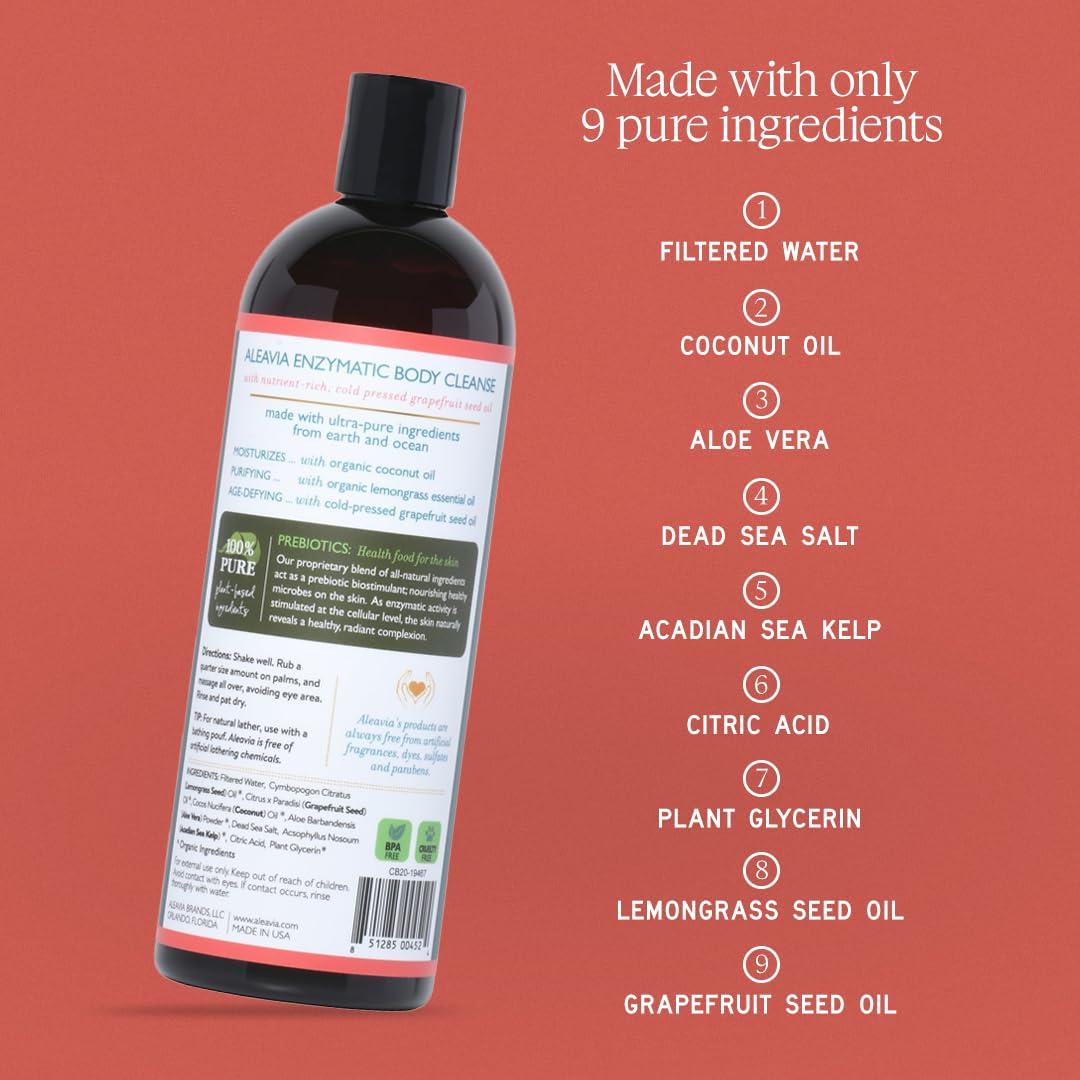 Jabón Corporal Orgánico Aleavia Citrus Bliss 453.6 g - Prebiótico