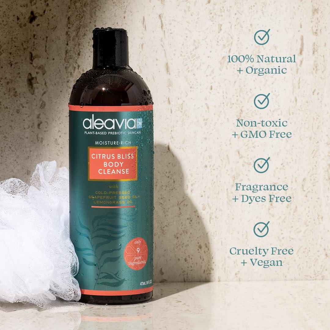 Jabón Corporal Orgánico Aleavia Citrus Bliss 453.6 g - Prebiótico