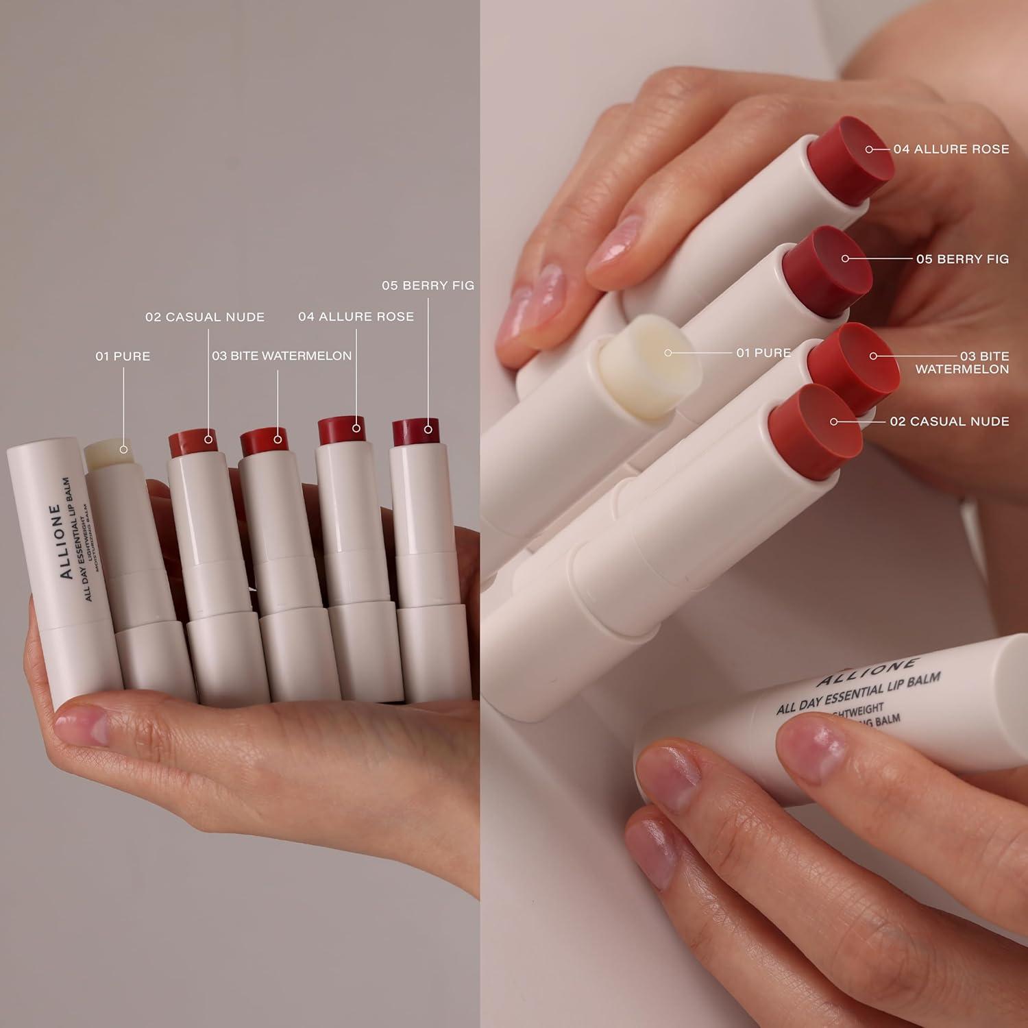 Bálsamo Labial Hidratante Allione 01 Puro 9g - Brillo Natural