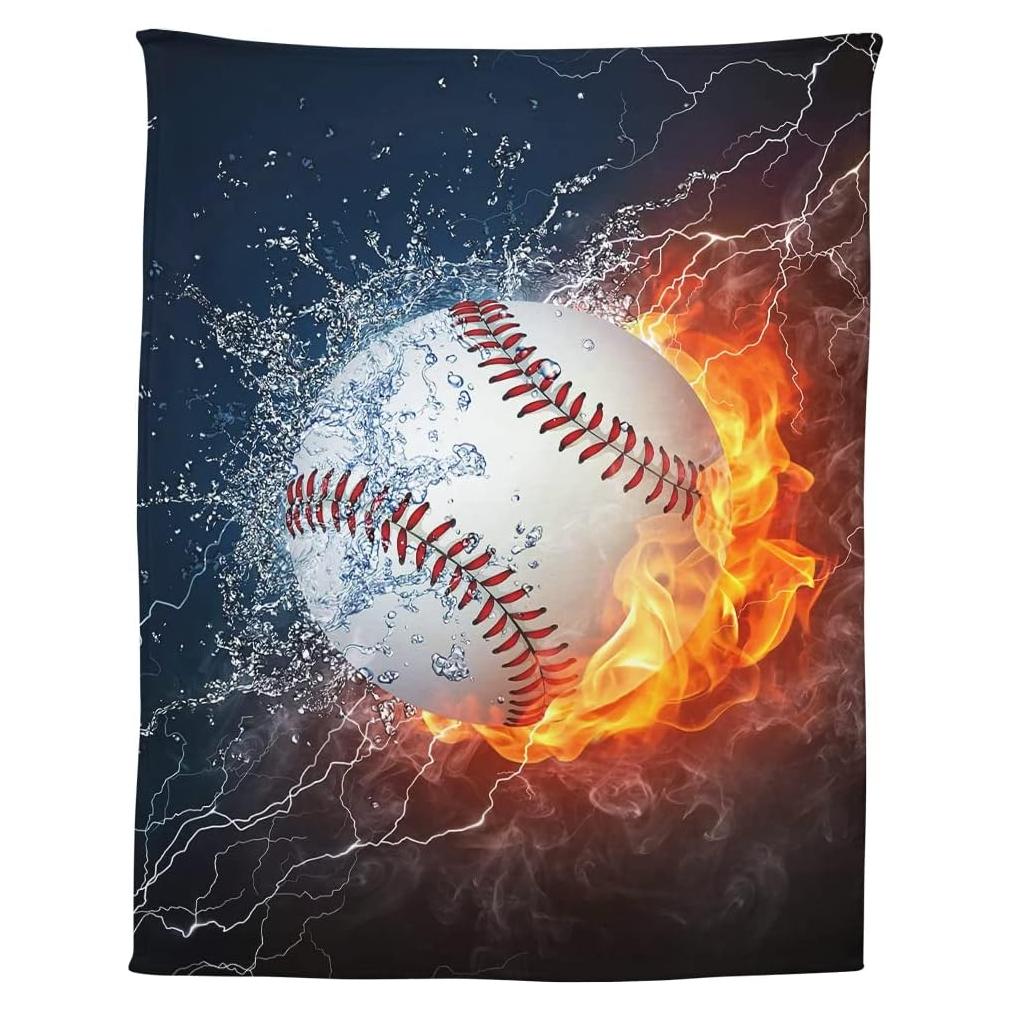 Manta de béisbol YISUMEI 127x152 cm microfibra ligera
