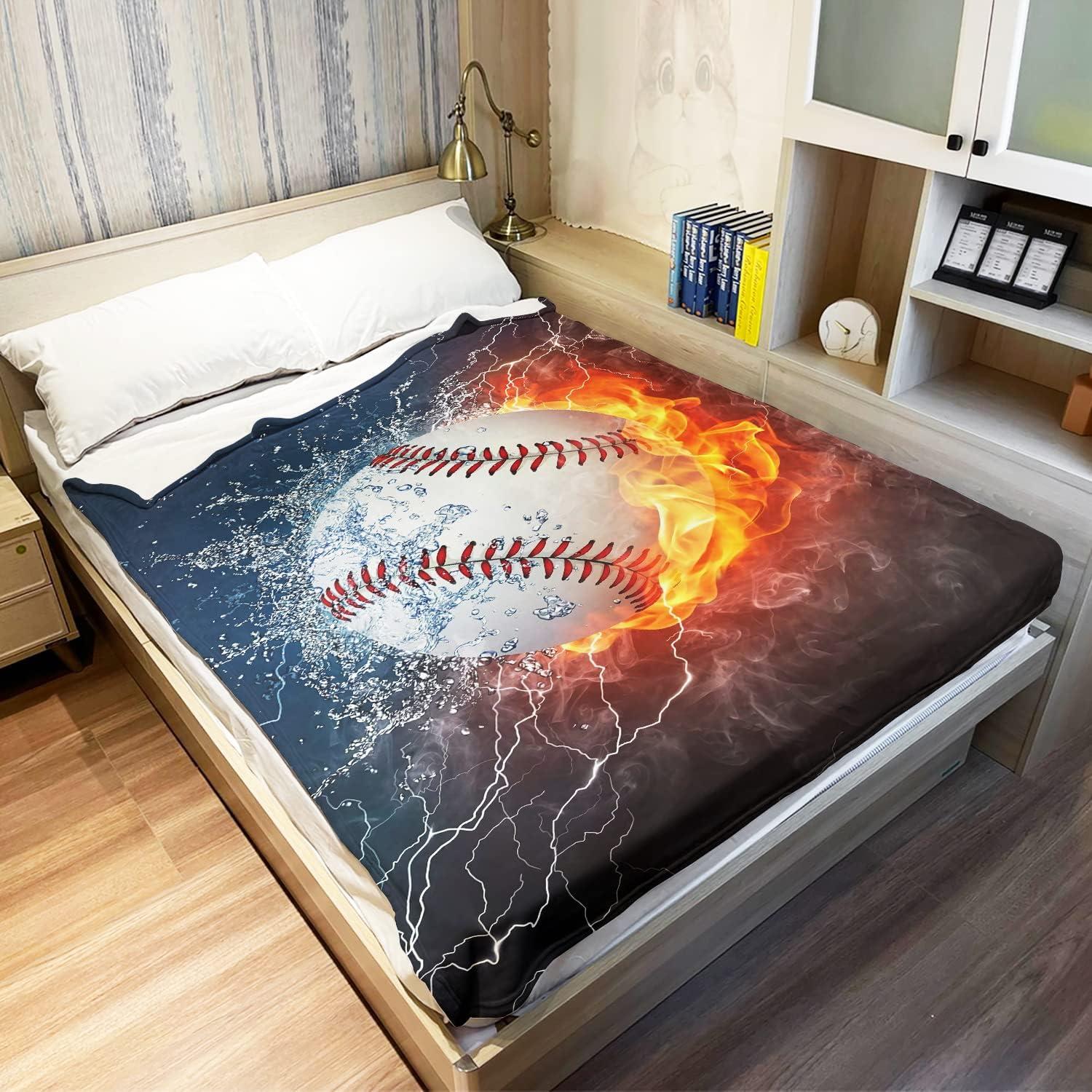 Manta de béisbol YISUMEI 127x152 cm microfibra ligera