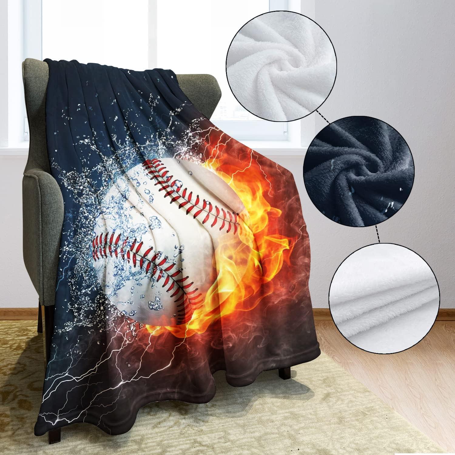 Manta de béisbol YISUMEI 127x152 cm microfibra ligera