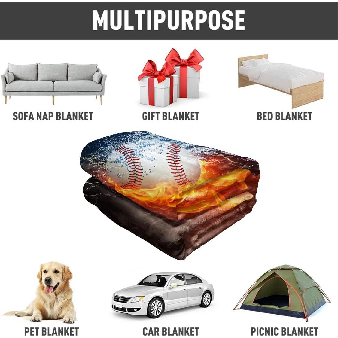 Manta de béisbol YISUMEI 127x152 cm microfibra ligera