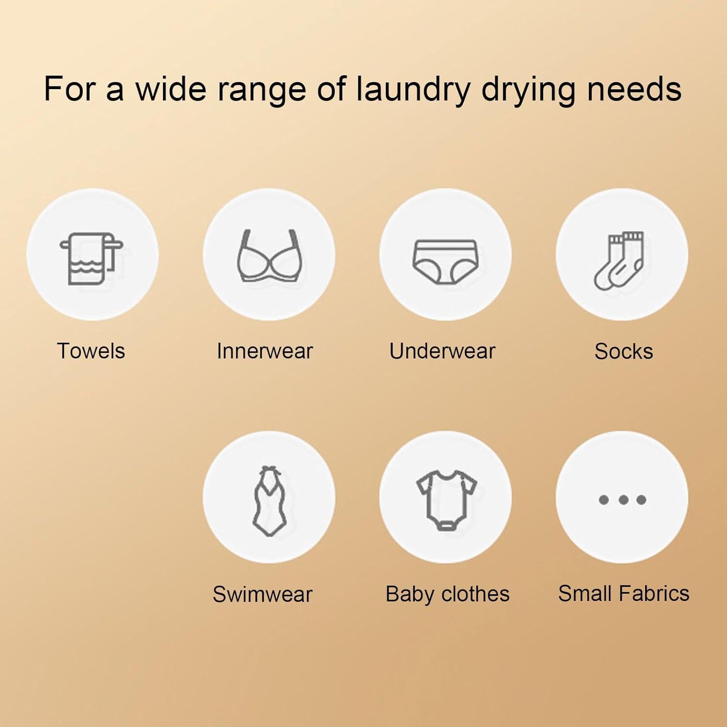 Secadora de Ropa Portátil ZJchao Miniatura 0.5kg para Viajes