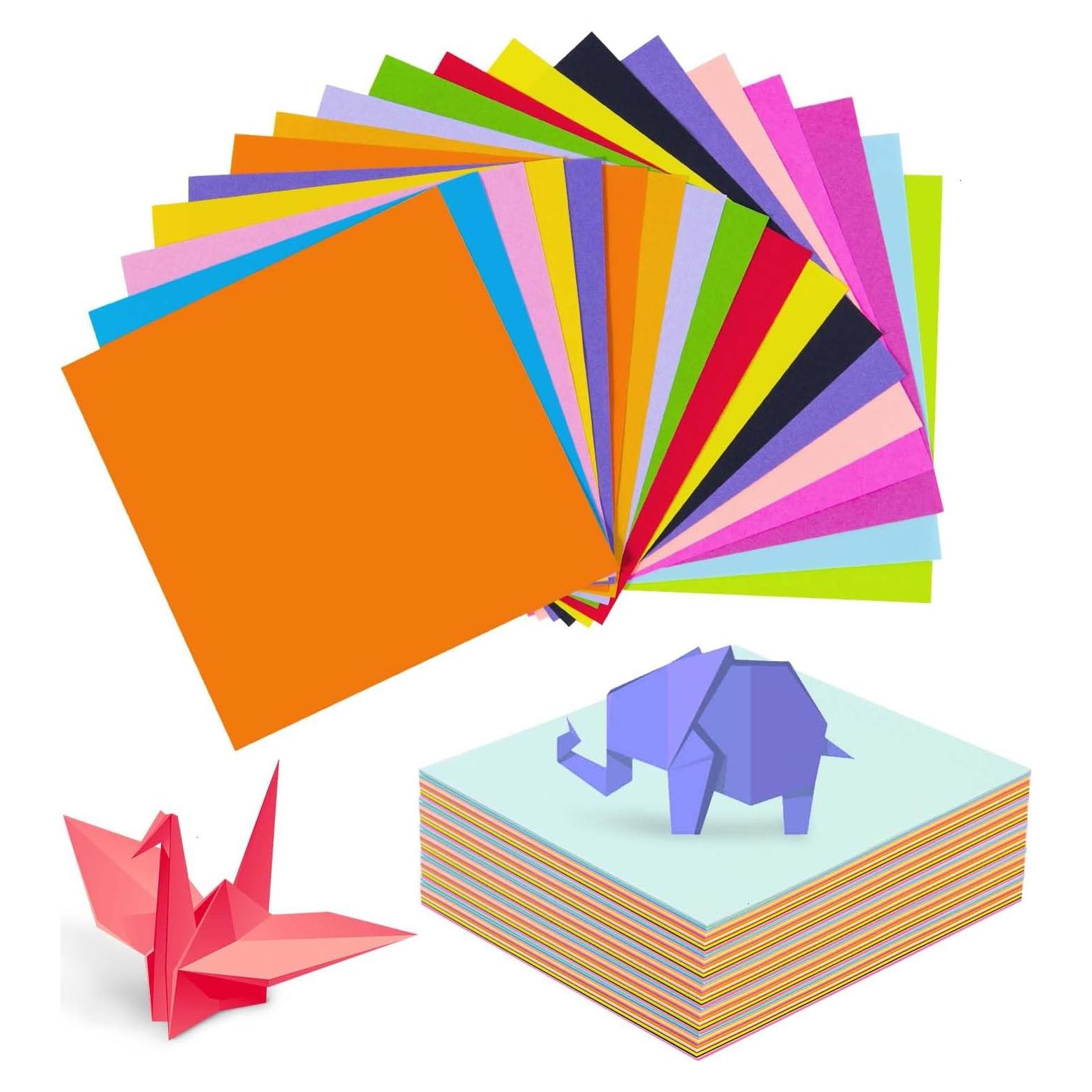 Kit de Papel de Origami SenseYo 500 Hojas 10x10 cm 20 Colores