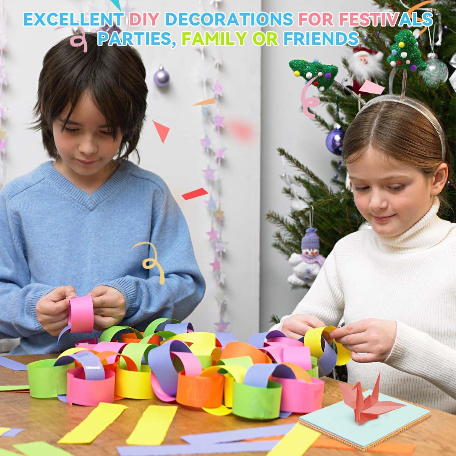 Kit de Papel de Origami SenseYo 500 Hojas 10x10 cm 20 Colores