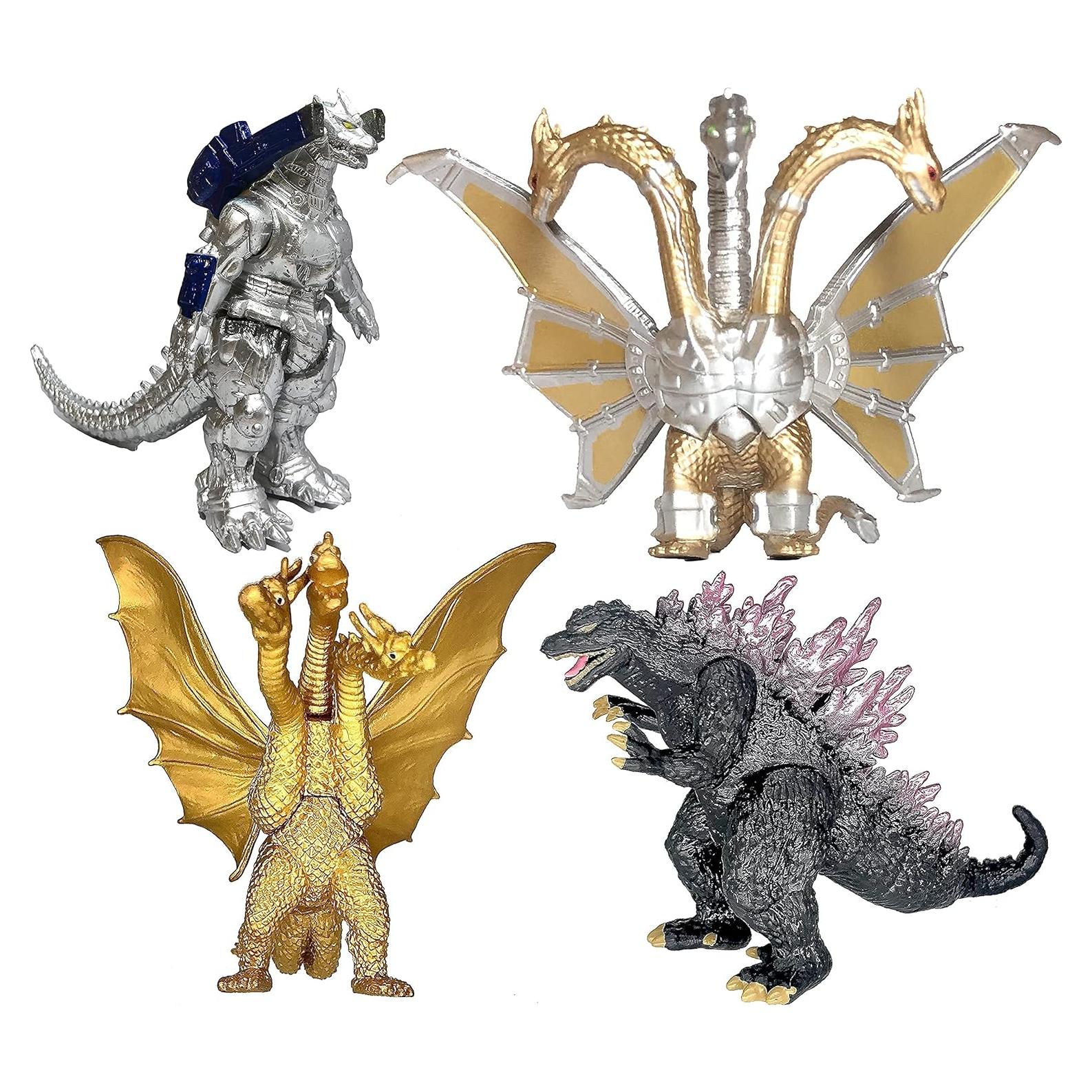 Conjunto de 4 Figuras de Acción Godzilla TwCare 10 cm