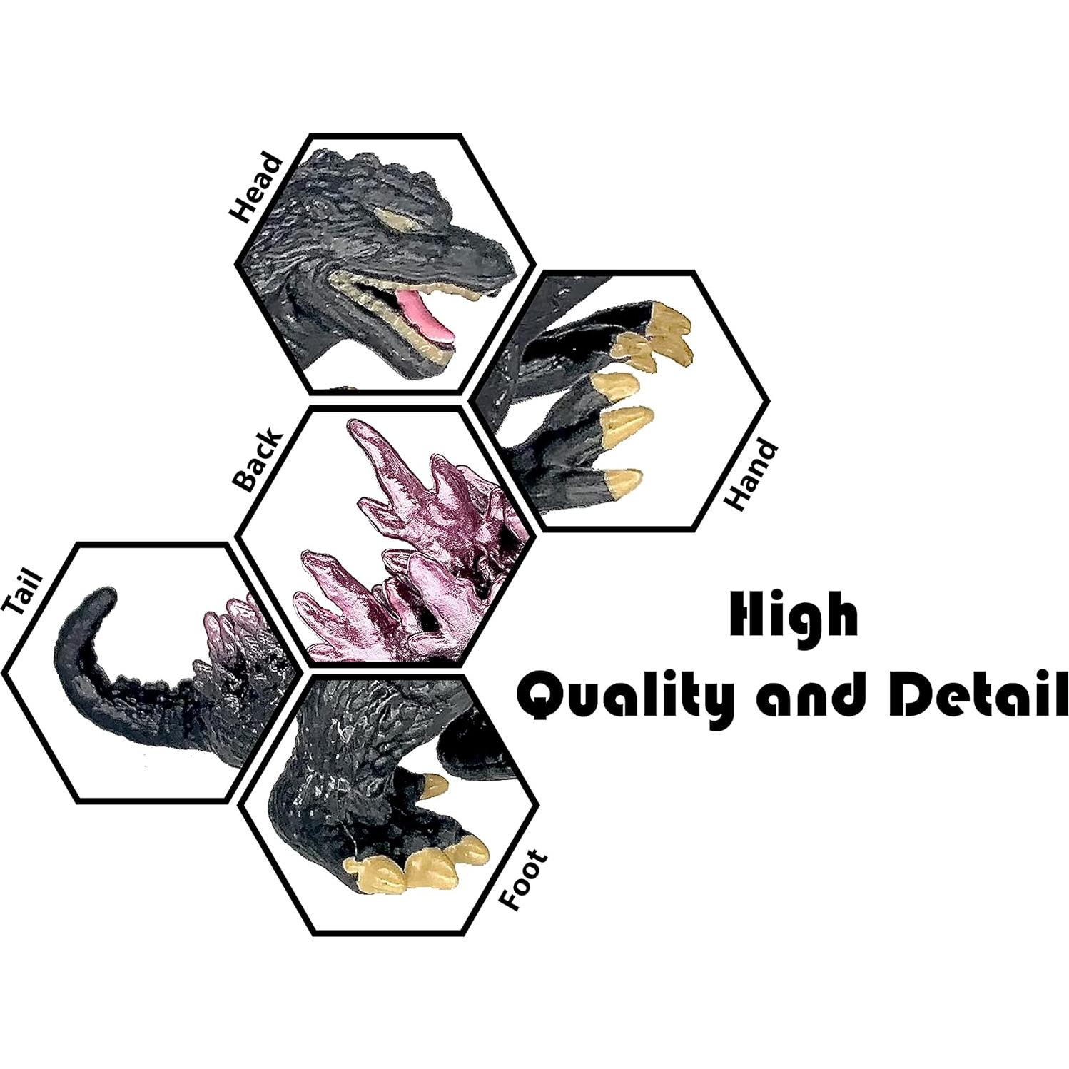 Conjunto de 4 Figuras de Acción Godzilla TwCare 10 cm