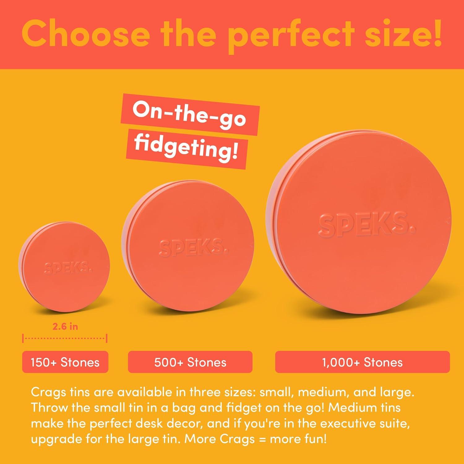 Juguete Antiestrés Speks Crags Putty 500+ Piedras Coral