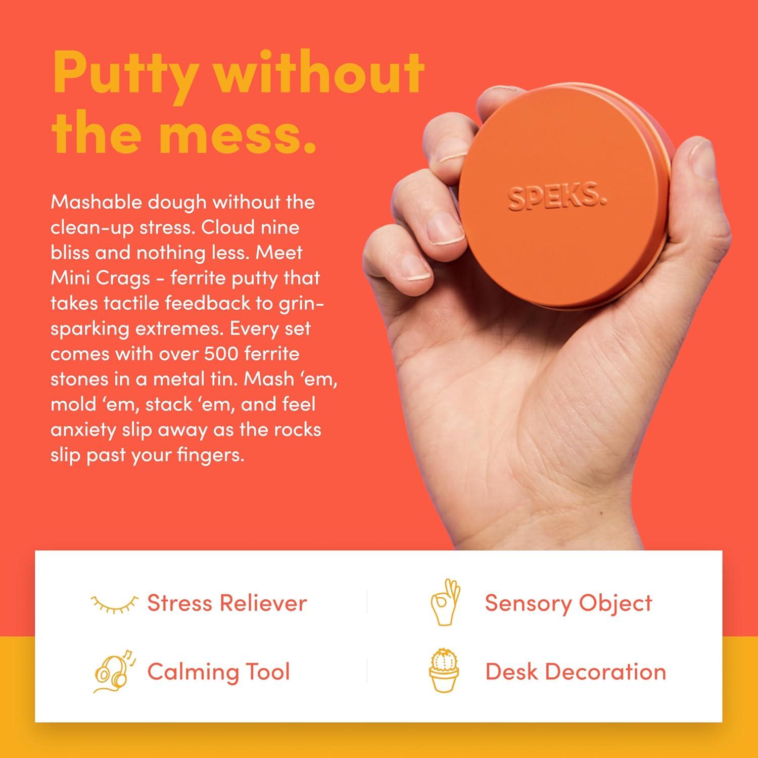 Juguete Antiestrés Speks Crags Putty 500+ Piedras Coral