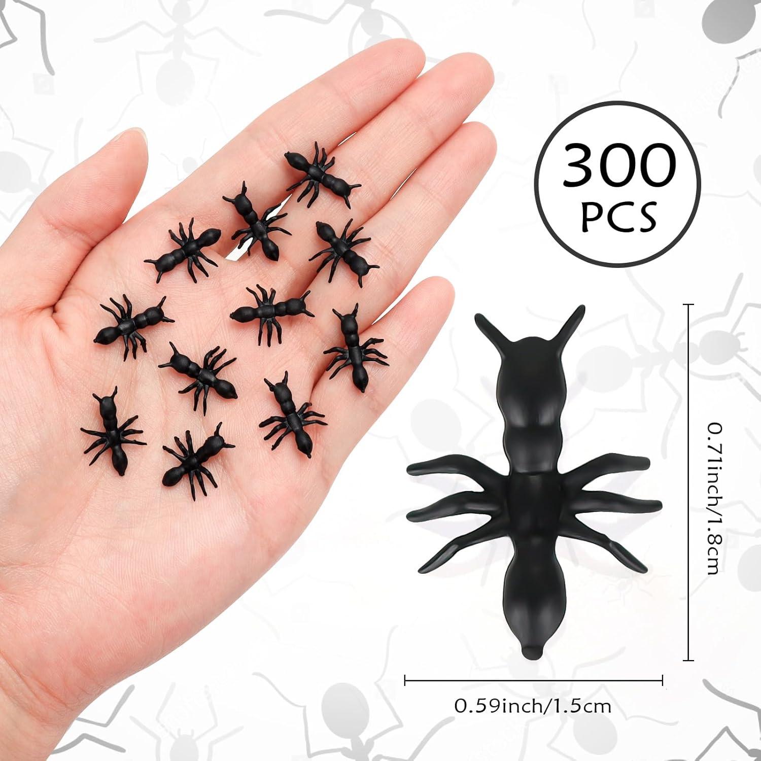 300 Hormigas de Plástico Realistas HFATMOS para Halloween