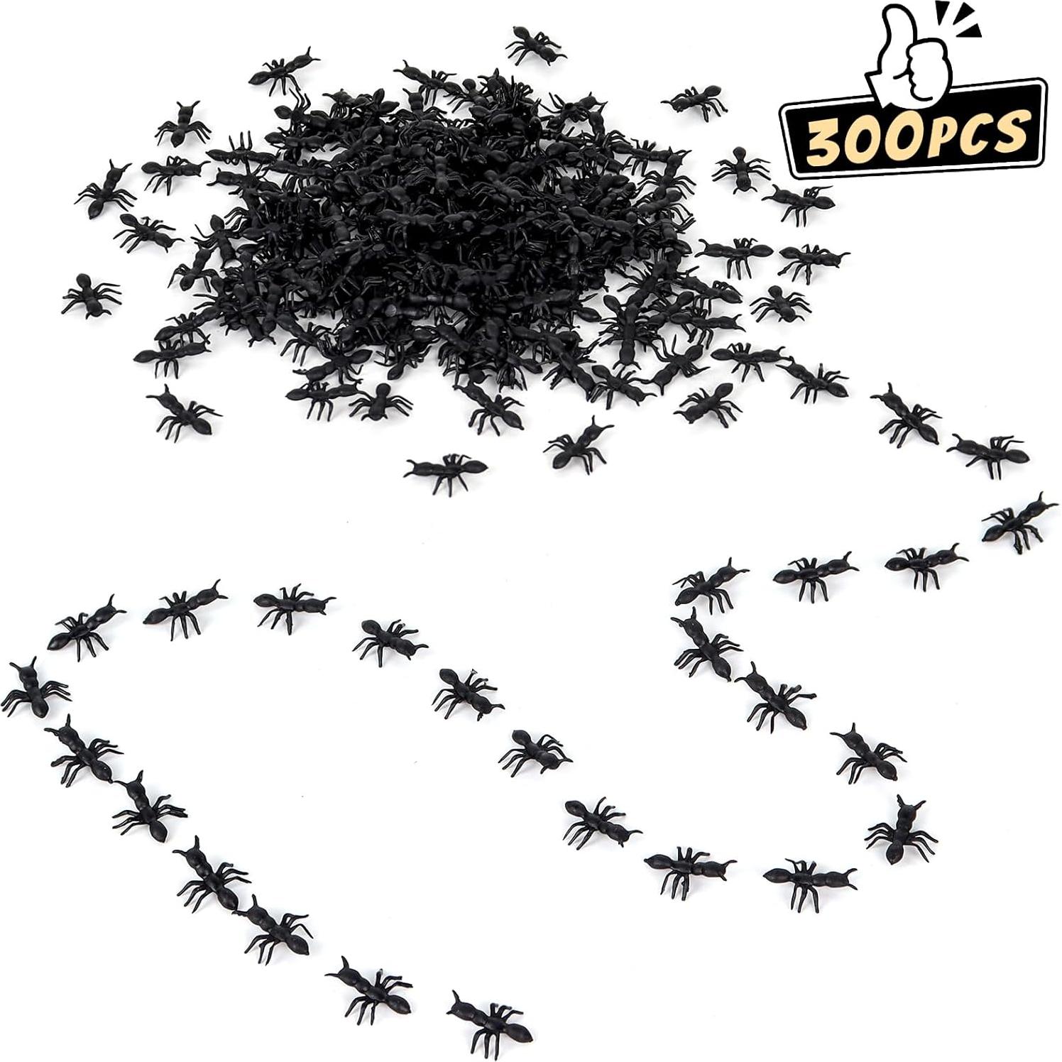 300 Hormigas de Plástico Realistas HFATMOS para Halloween