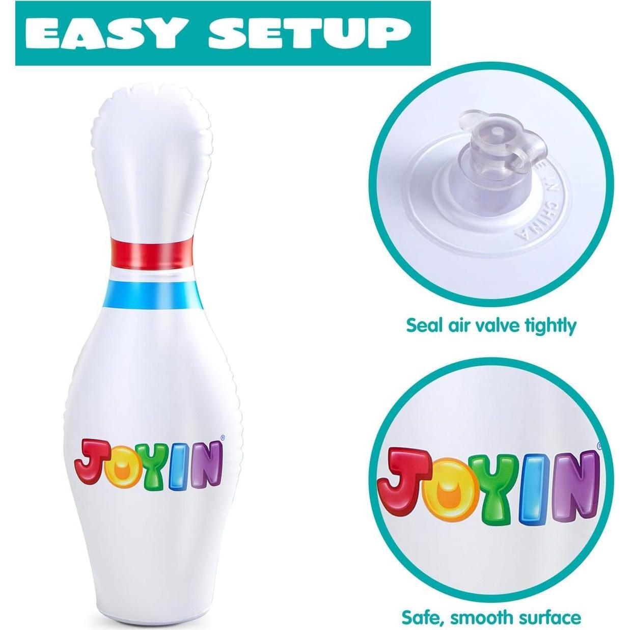 Conjunto de Bolos Inflables Gigantes JOYIN 68.58 cm Multicolor