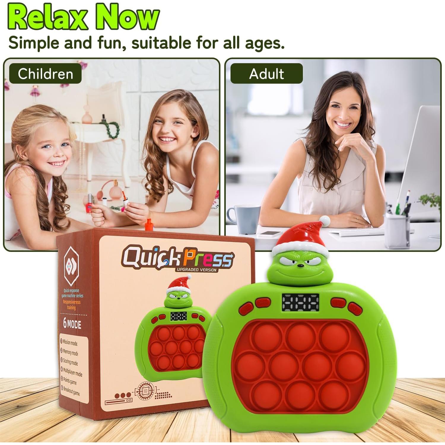 Juego de Burbuja Rápido LAHAND - Juguete Antiestrés 6 Modos