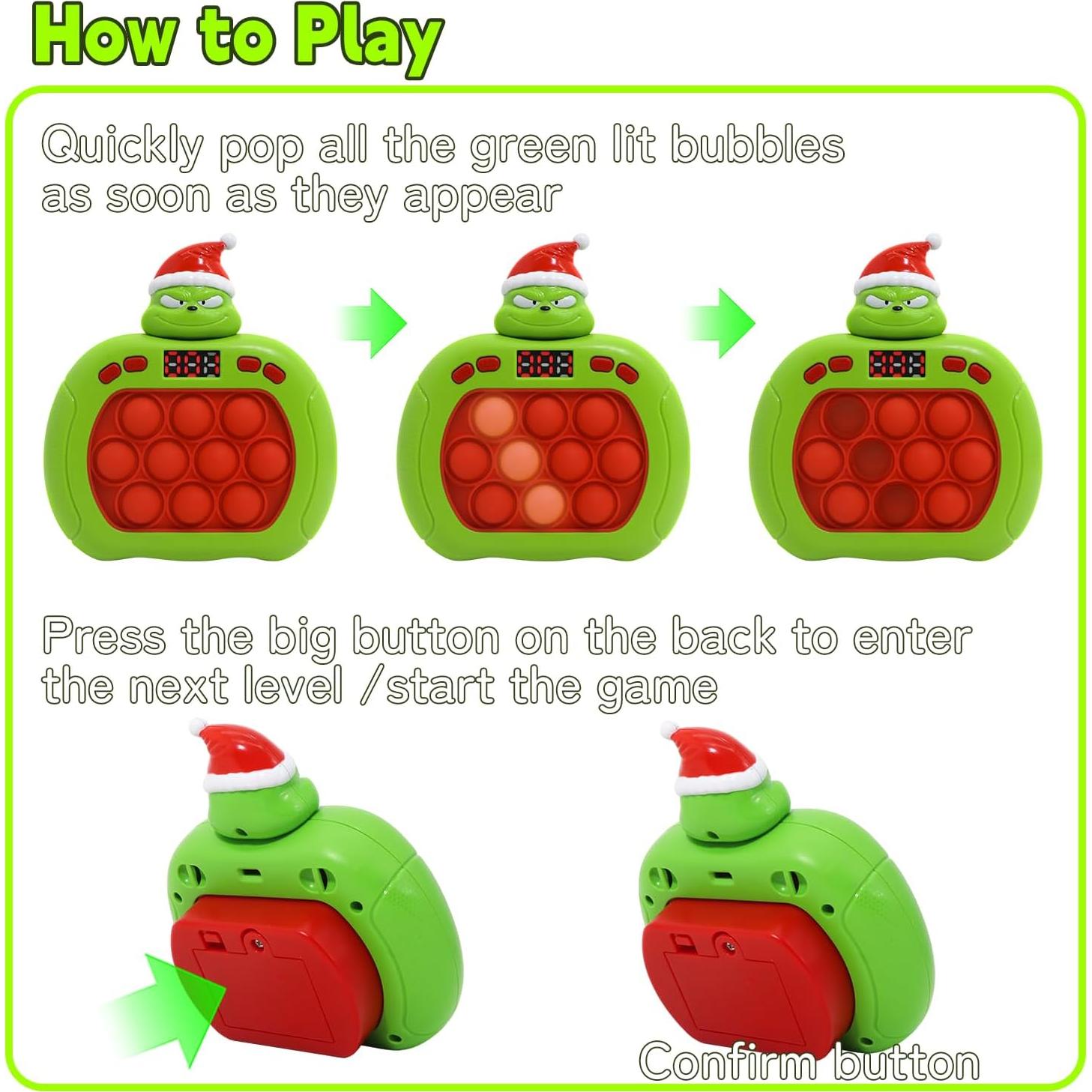 Juego de Burbuja Rápido LAHAND - Juguete Antiestrés 6 Modos