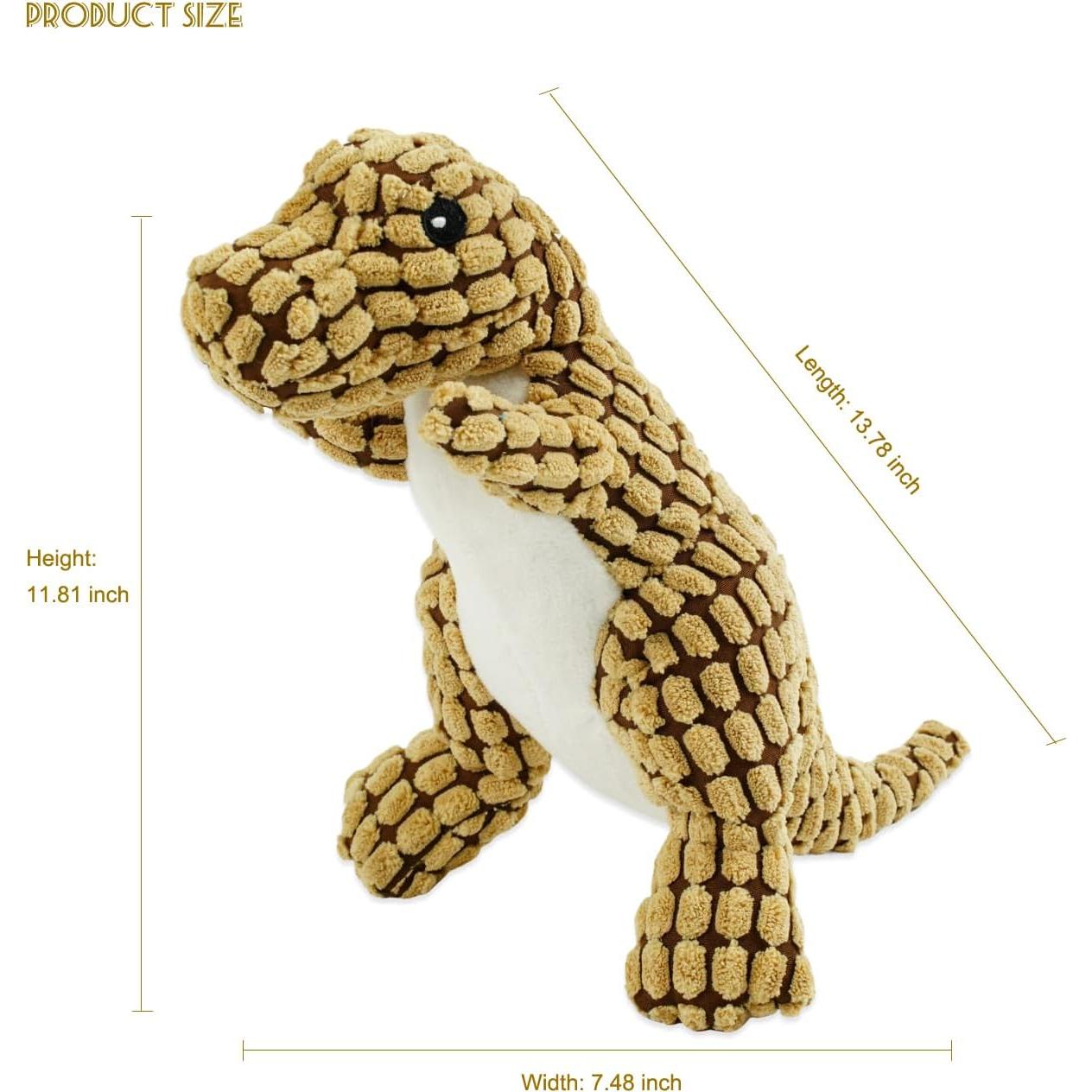 Juguete Squeaky para Perros Bzonsmart Dinosaurio 22.86cm