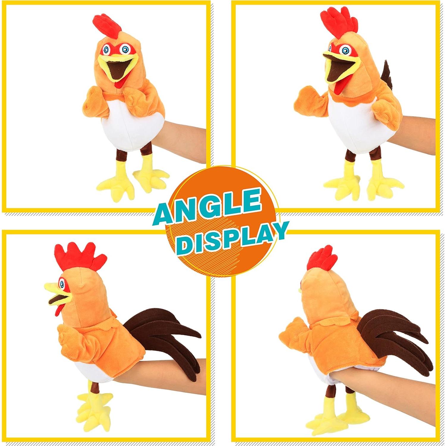 Marioneta de Mano de Pollo Easfan 28 cm Juguete de Peluche