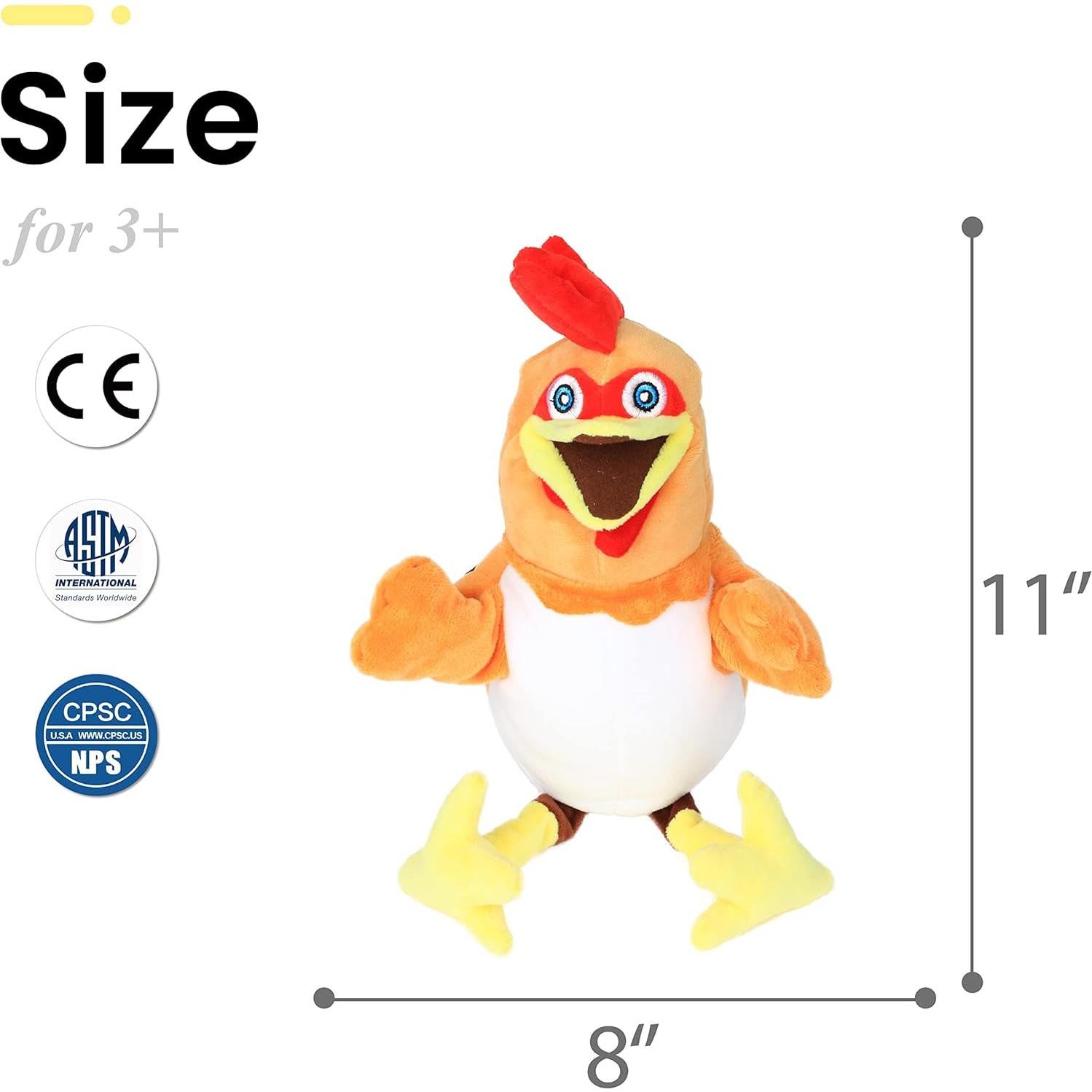 Marioneta de Mano de Pollo Easfan 28 cm Juguete de Peluche