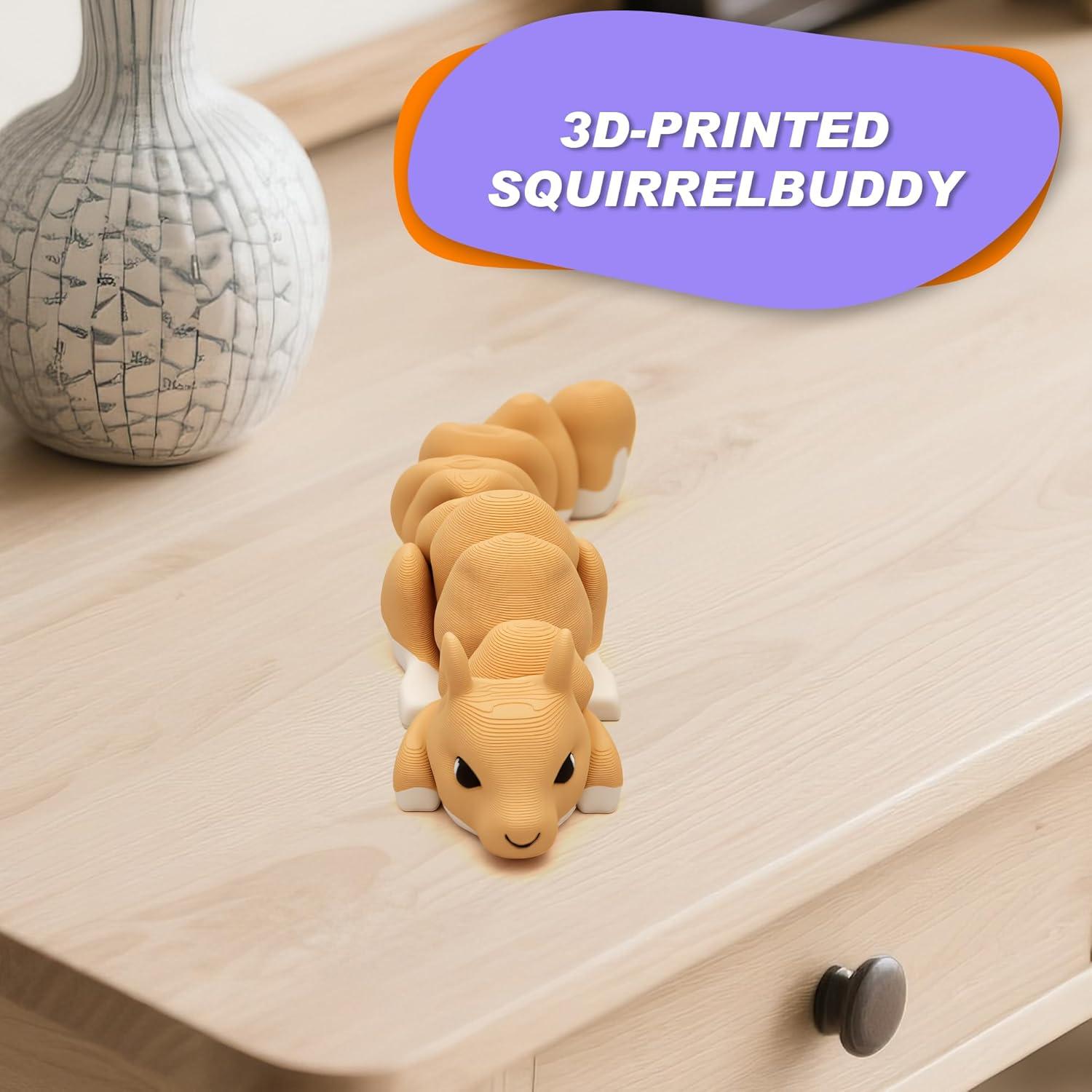 Figurita Ardilla Articulada Yipintang 15.24 cm Antiestrés