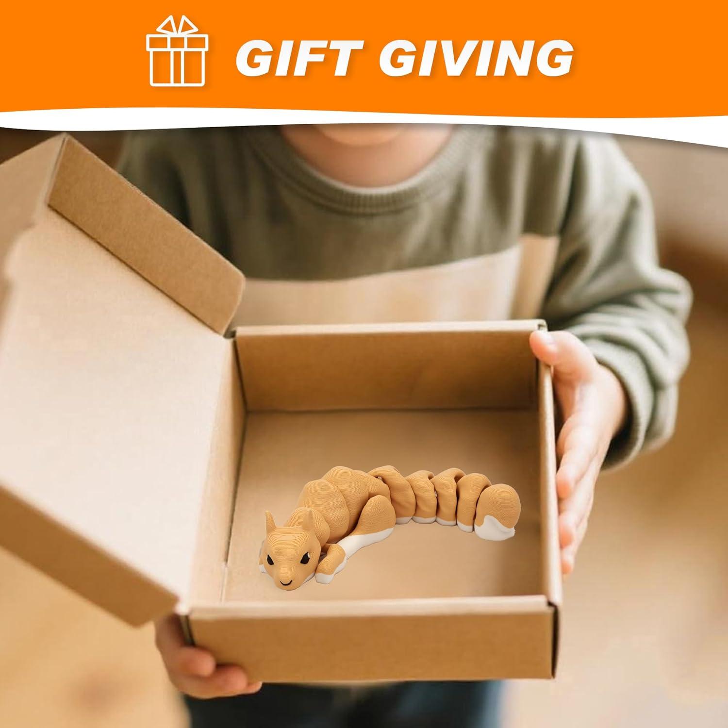 Figurita Ardilla Articulada Yipintang 15.24 cm Antiestrés